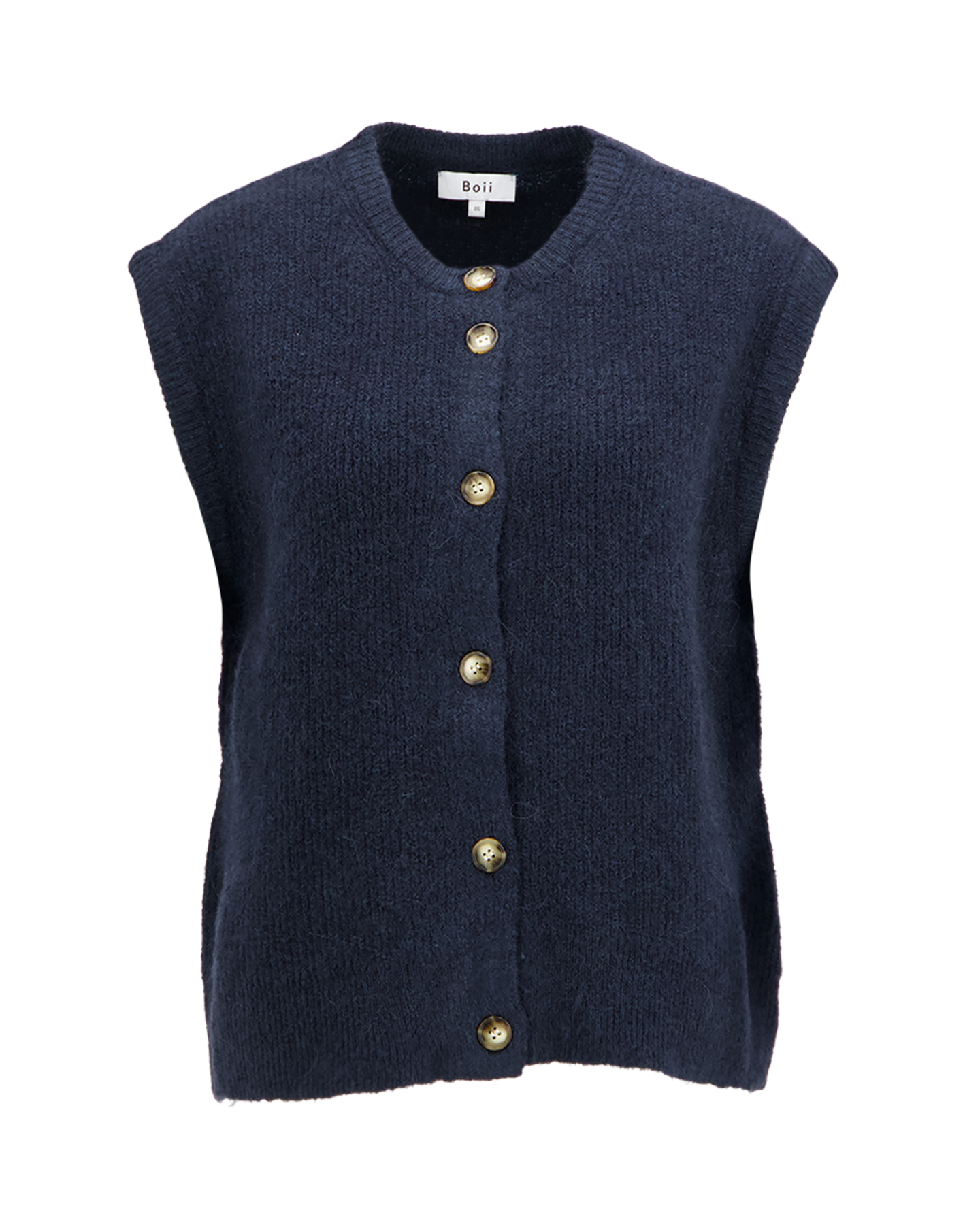 Boii Studios Hirse Vest Knit DONKERBLAUW 1