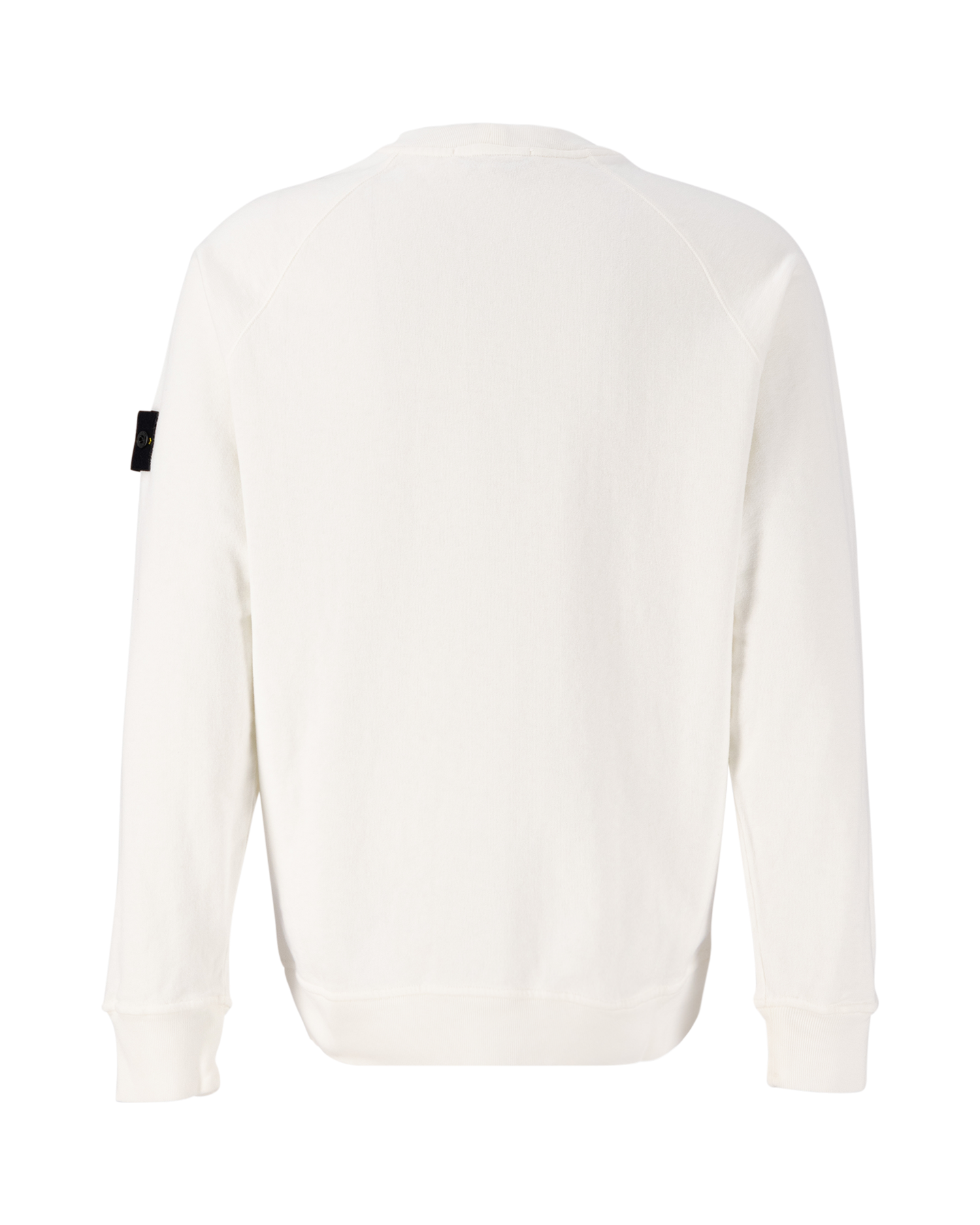 Stone Island 66060 Malfile Fleece Garment Dyed 'Old' Effect Crewneck Sweatshirt WIT 2