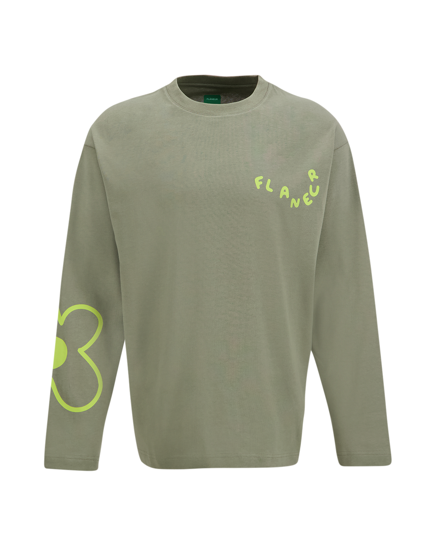 Flaneur Blossom Long Sleeve KHAKI 1