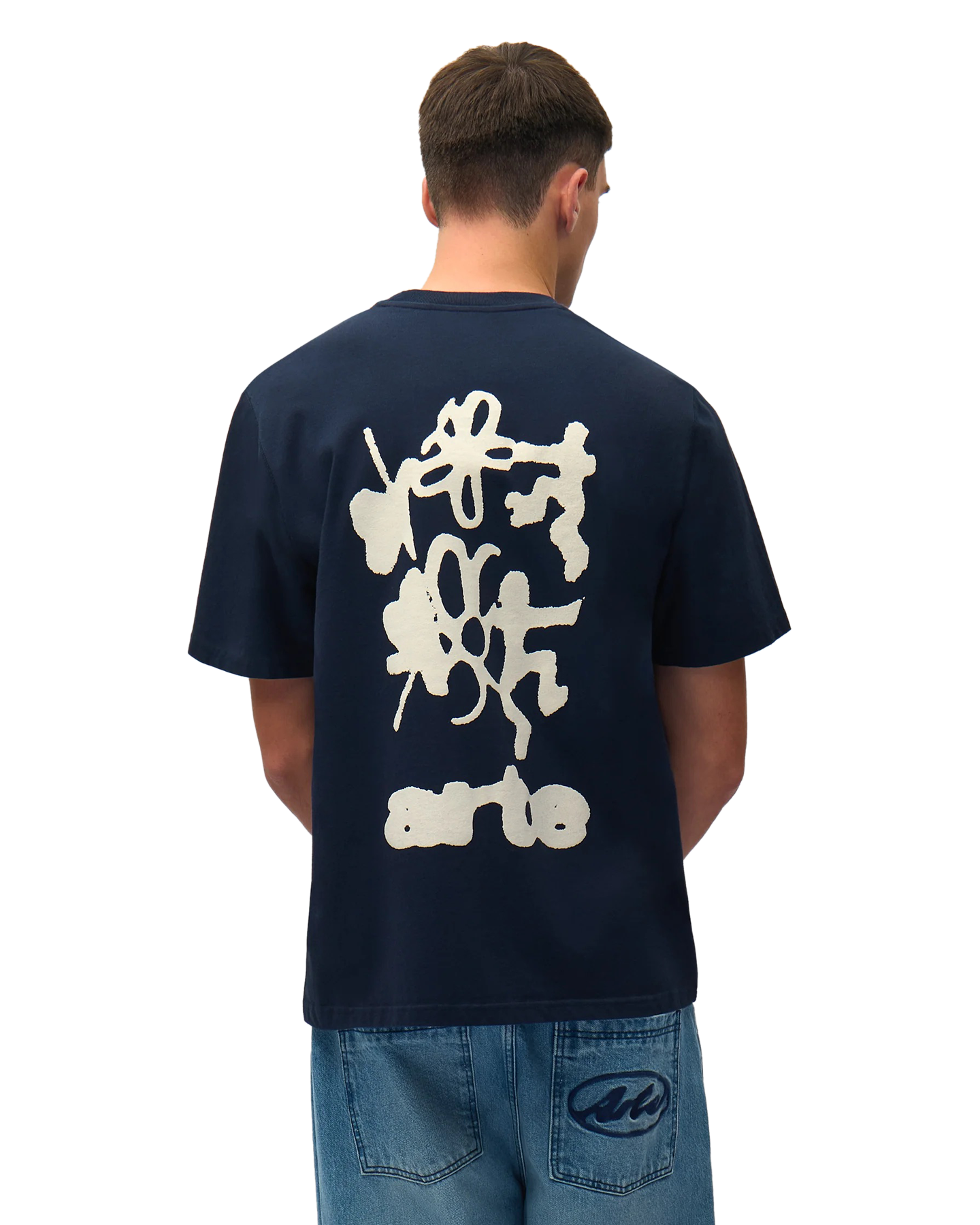 Arte Antwerp Blurry Back Print DONKERBLAUW 3