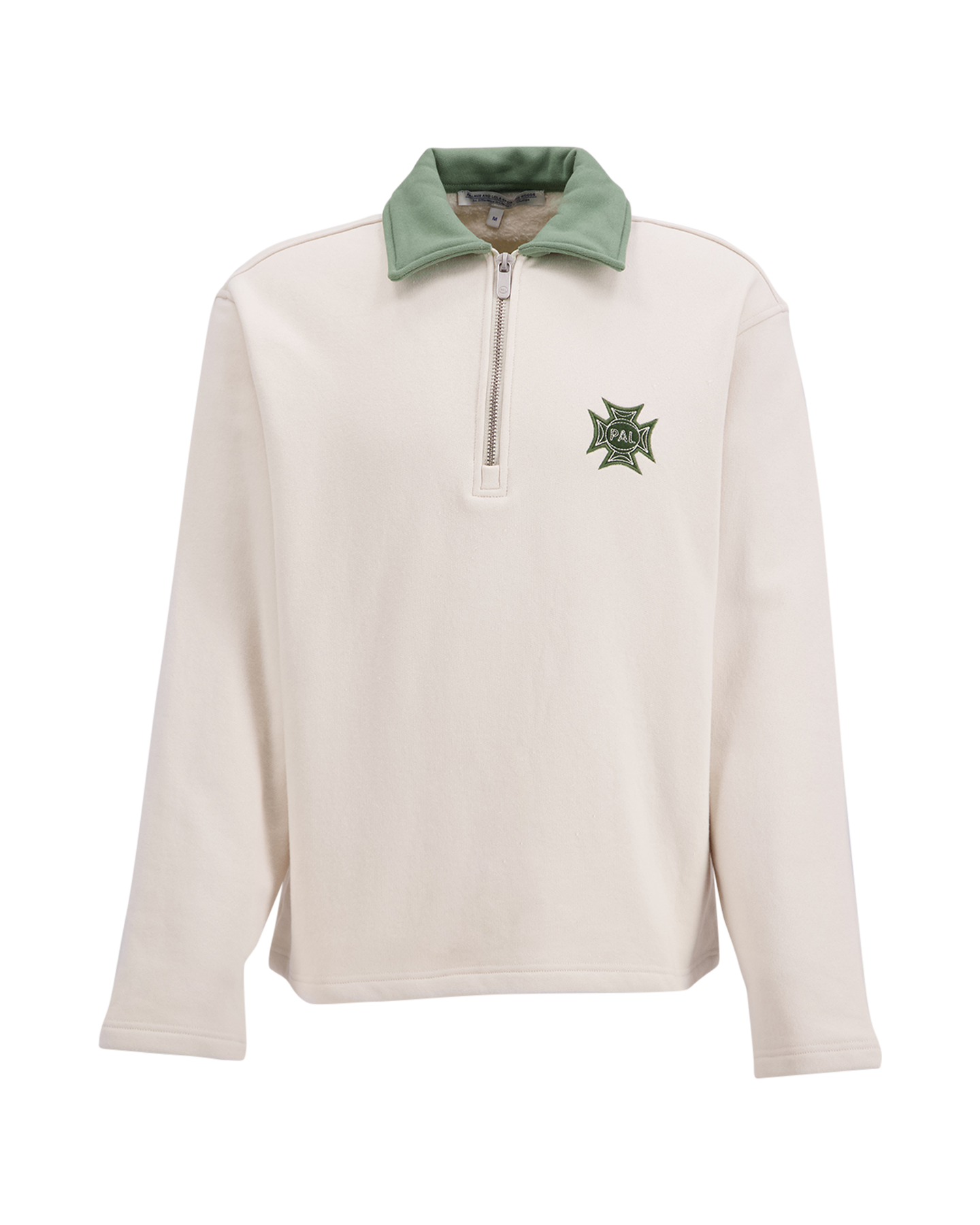 PAL Sporting Goods Official Sponsors Half Zip Marshmallow BEIGE 2
