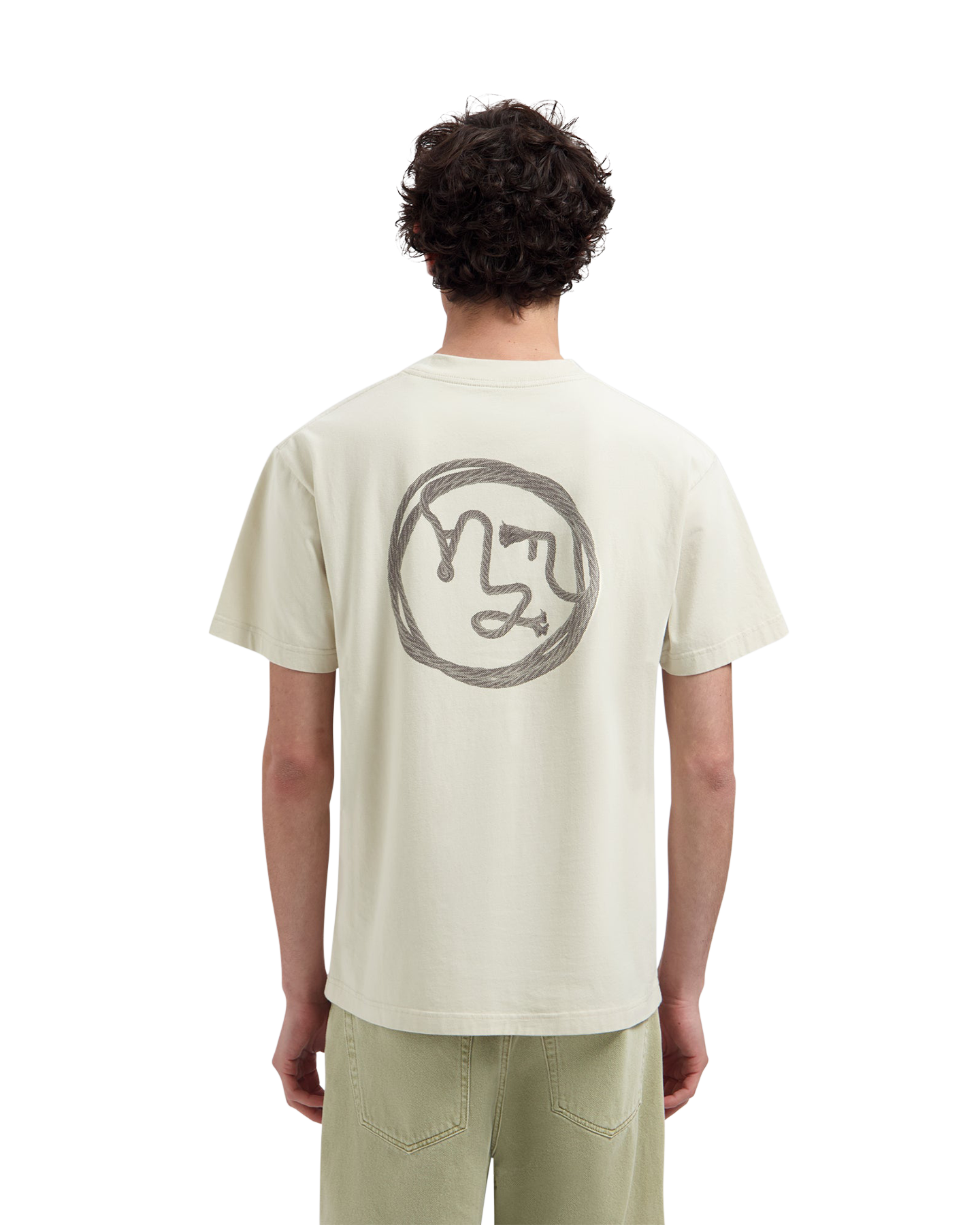 OLAF Lasso Face Tee BEIGE 3