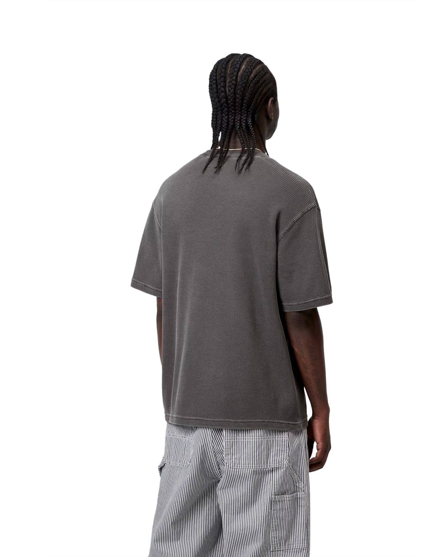 Carhartt S/S Nelson Waffle T-Shirt ZWART 4