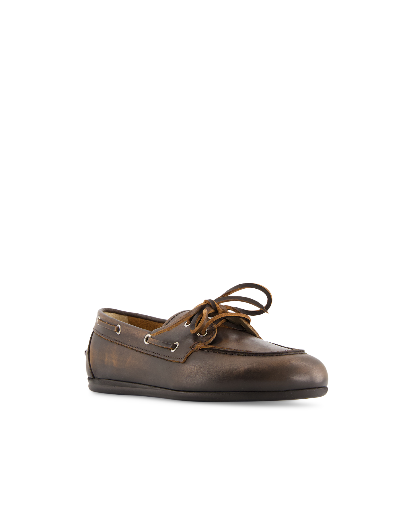 Posa Boat Loafer Brushed - Leather DONKERBRUIN 2