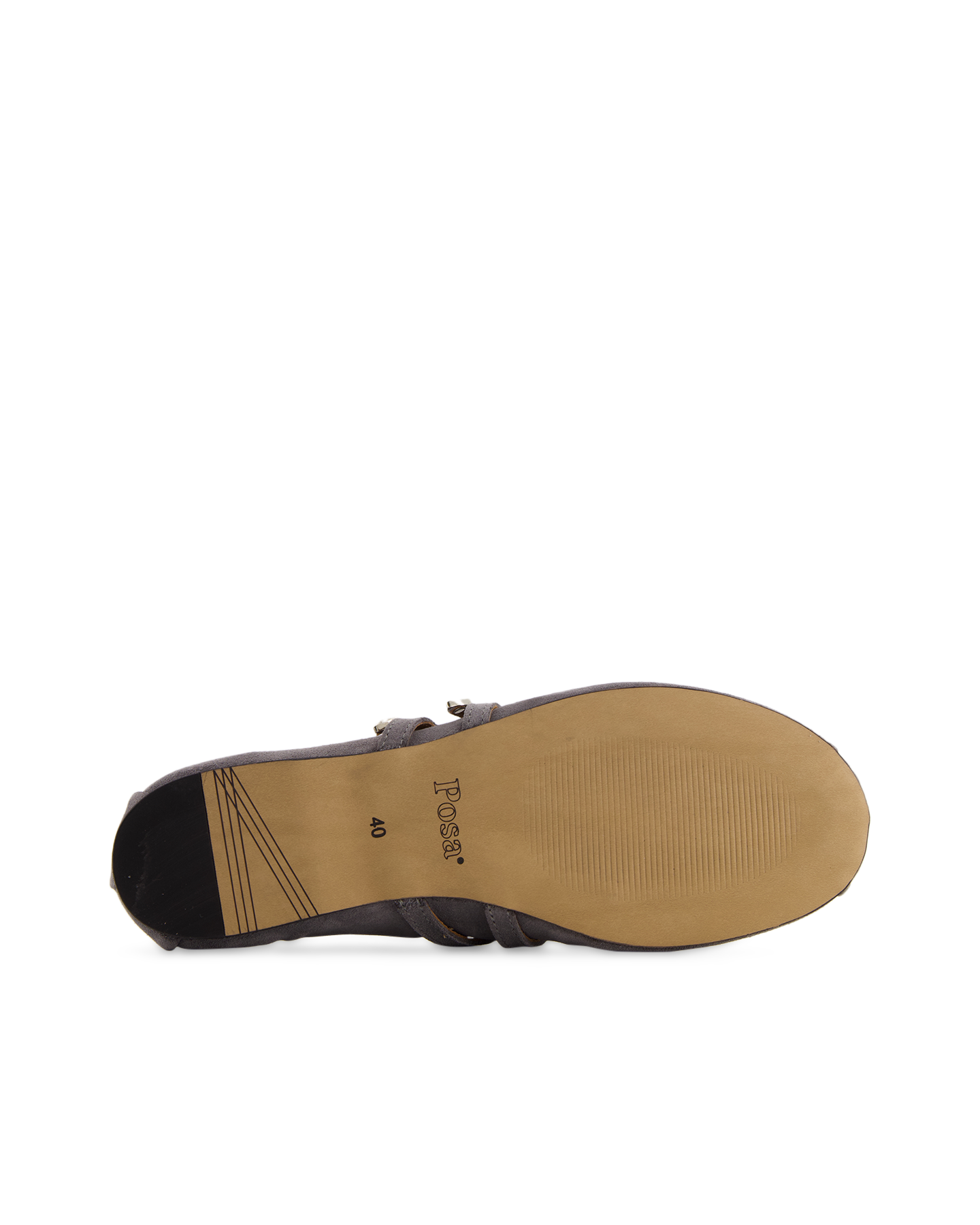 Posa Vita Ballerina Western - Suede GRIJS 6