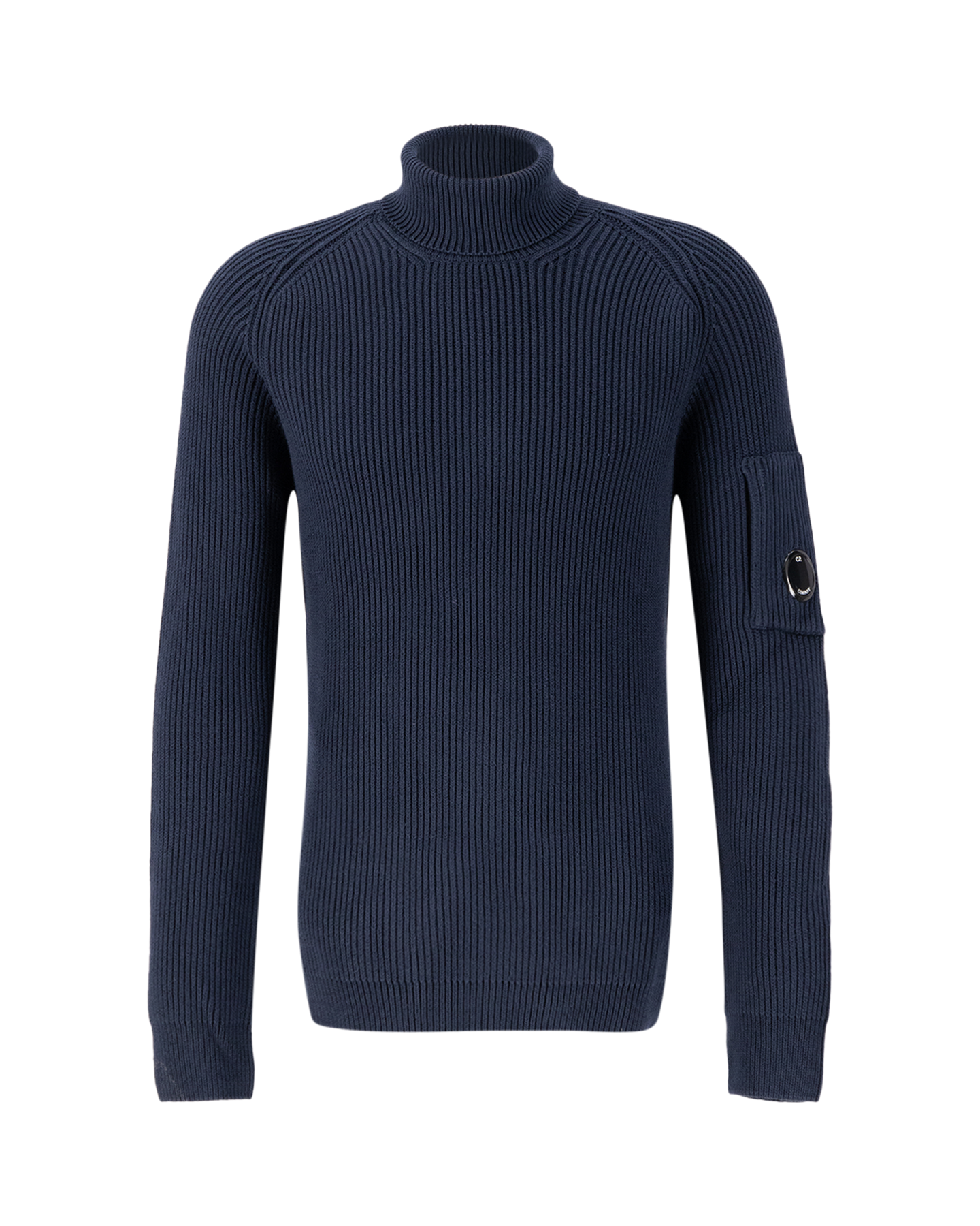 C.P. Company Full Rib Roll Neck Jumper DONKERBLAUW 1