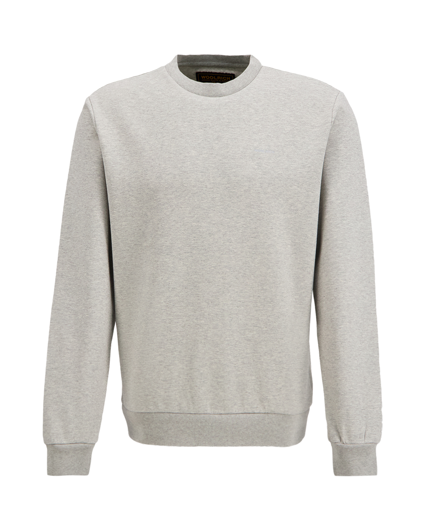 Woolrich Logo Interlock Crewneck LICHTGRIJS 1