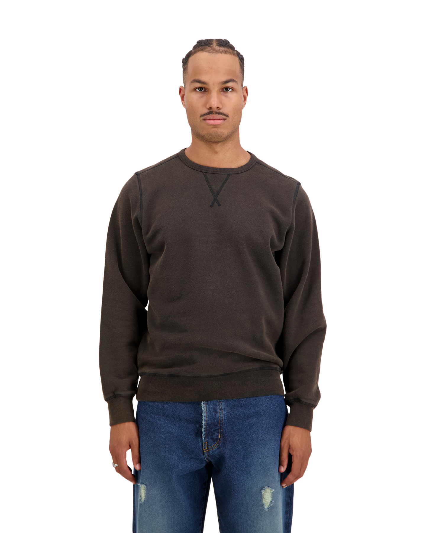 POP Trading Company Fish Eye Crewneck Sweat ZWART 4