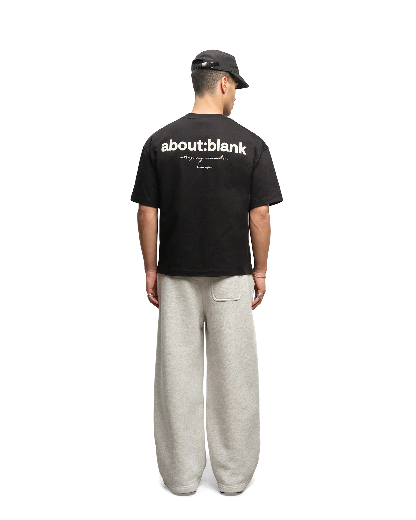 about:blank Box T Shirt ZWART 3