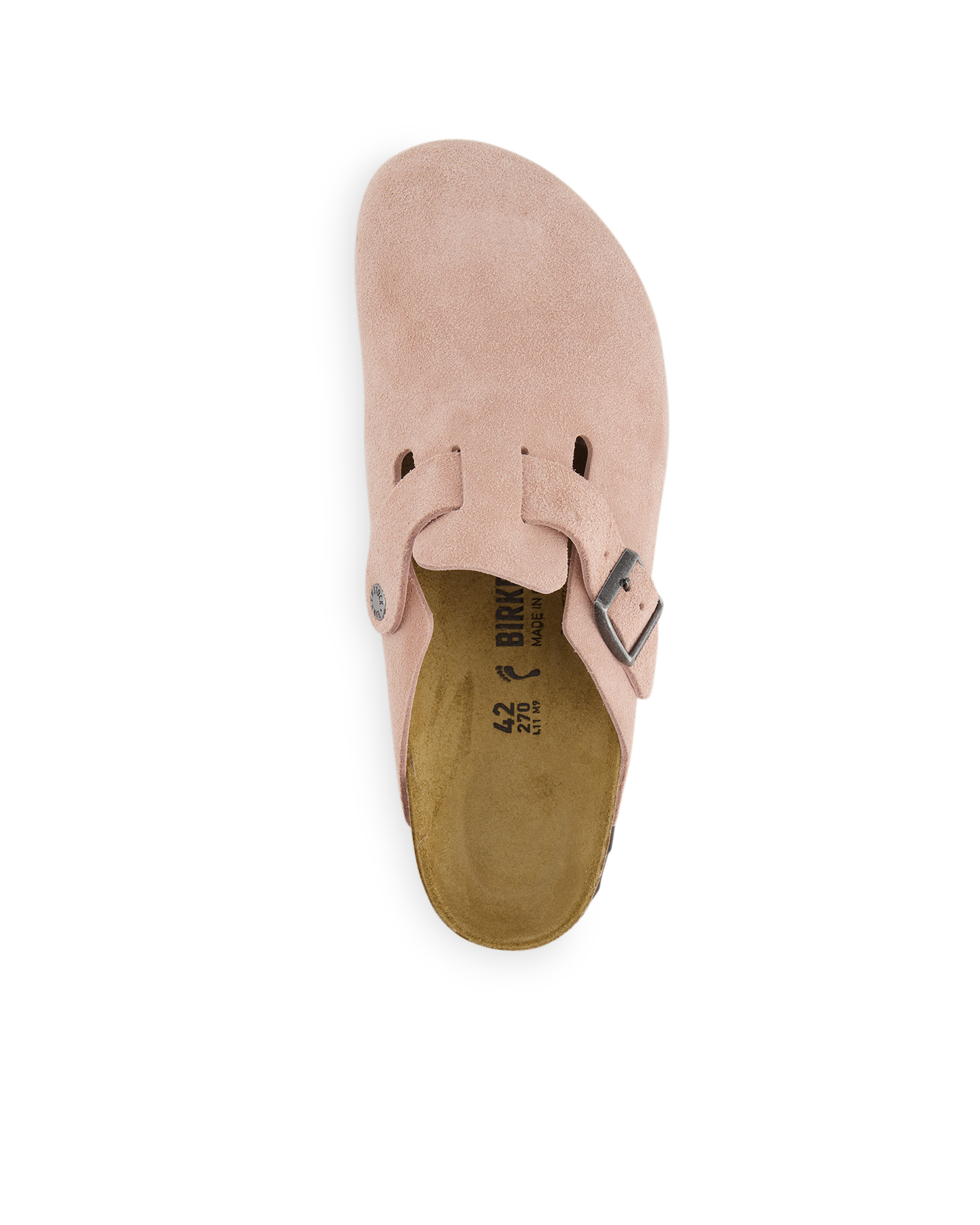 Birkenstock Boston Suede Leather Narrow ROSE 5