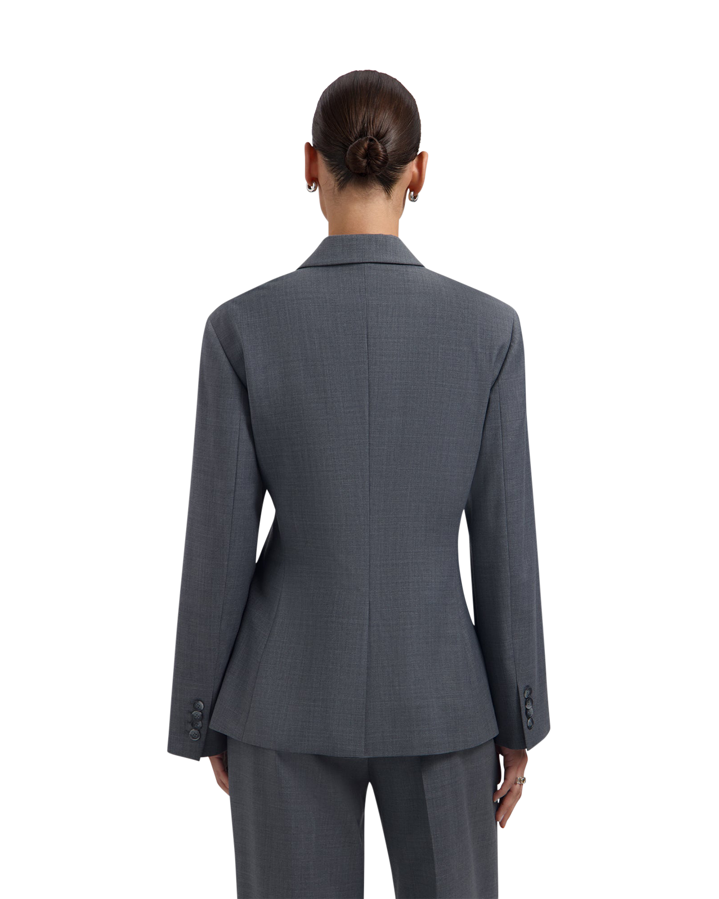 OLAF Wool Asymetric Blazer GRIJS 4
