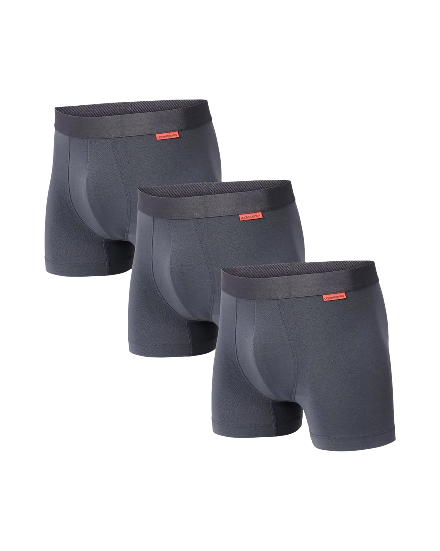 Undiemeister Grey Boxer Short 3-Pack Lava Rock GRIJS 1