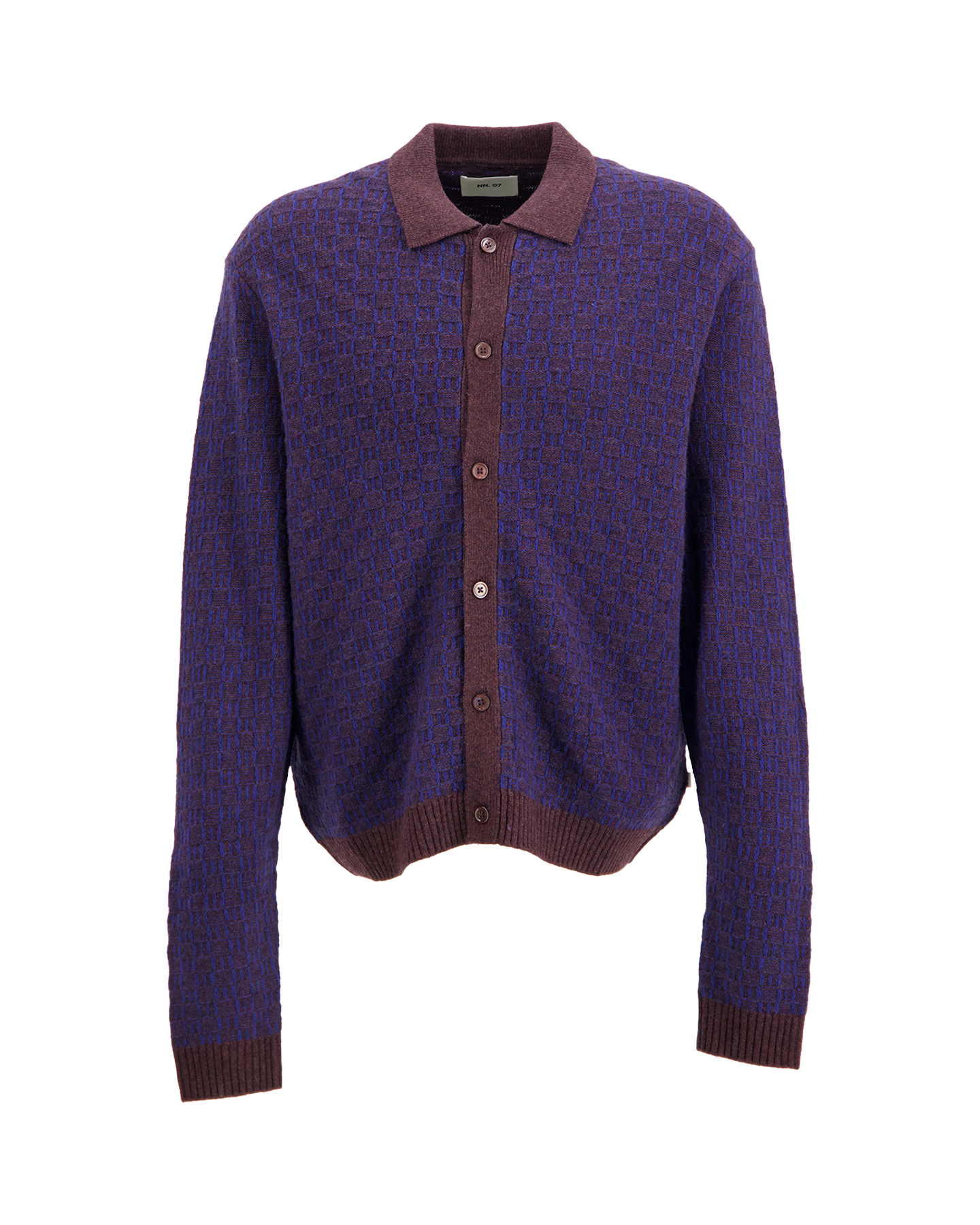 NN.07 Thor Polo Cardigan 60004 DONKERBRUIN 1