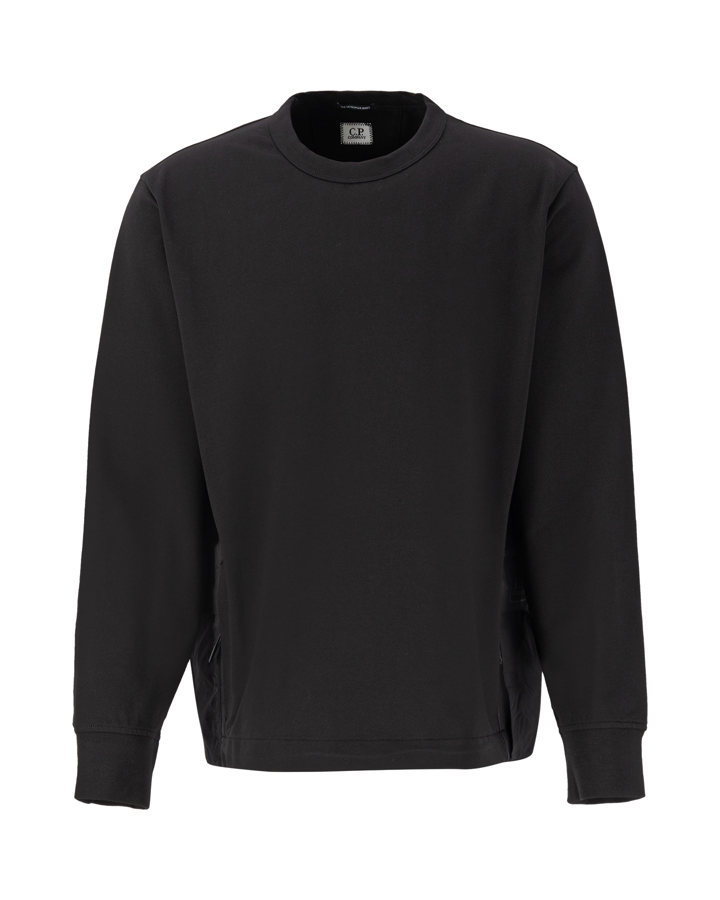 C.P. Company Metropolis Metropolis Series Stretch Fleece Mixed Pocket Sweatshirt ZWART 1