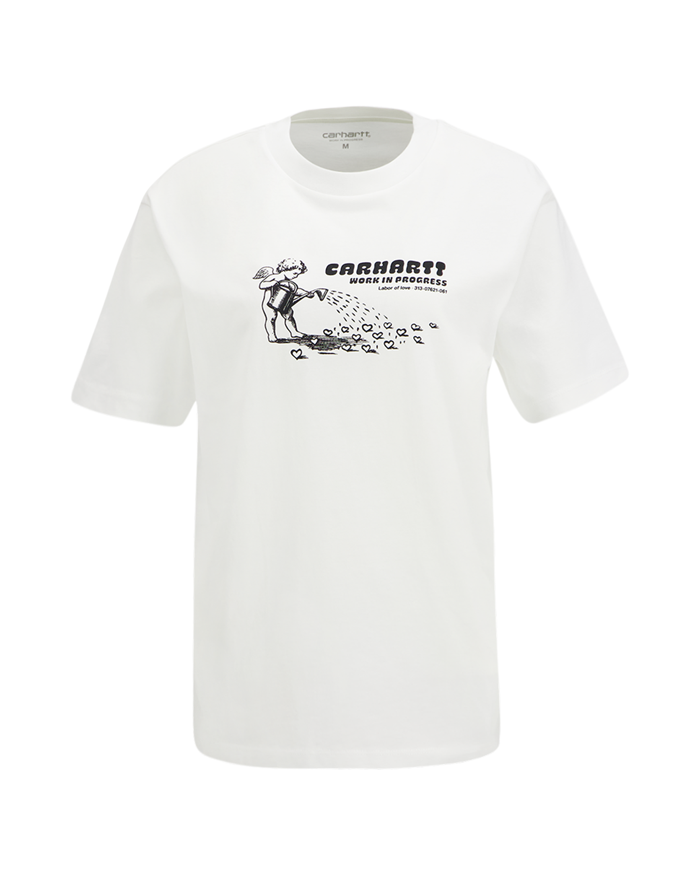 Carhartt W' S/S Bumper Sticker T Shirt WIT 1