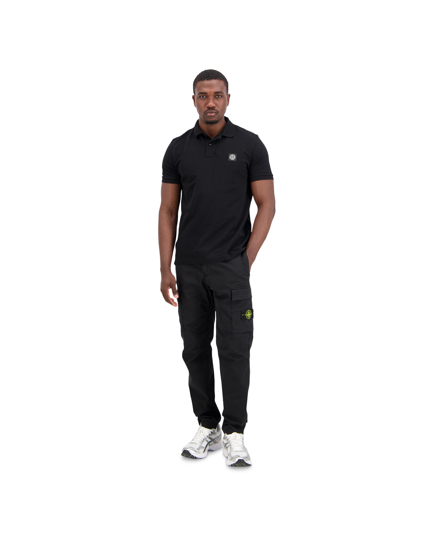 Stone Island 2200008 Polo Ss ZWART 3