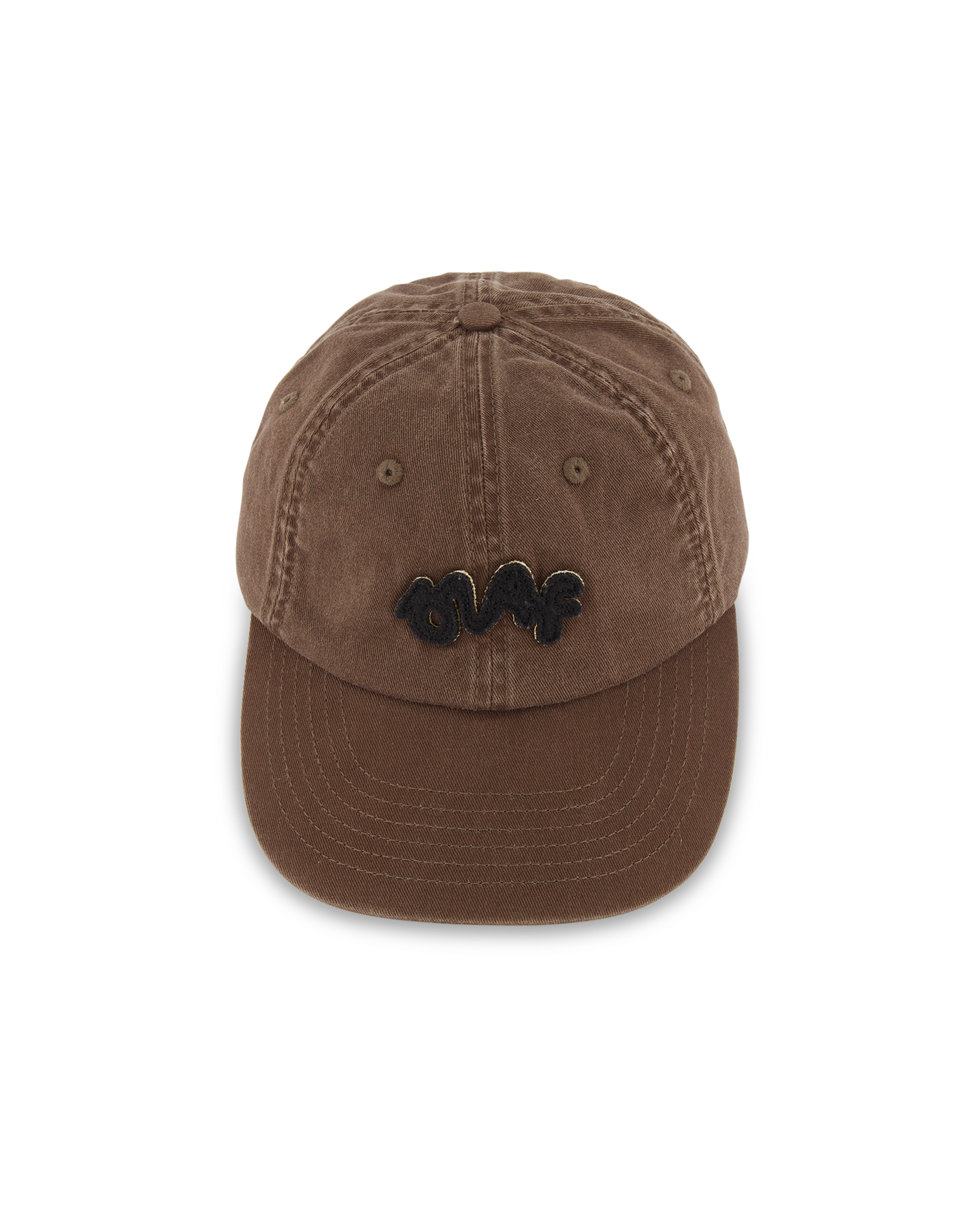 OLAF Washed Signature Logo Cap DONKERBRUIN 2