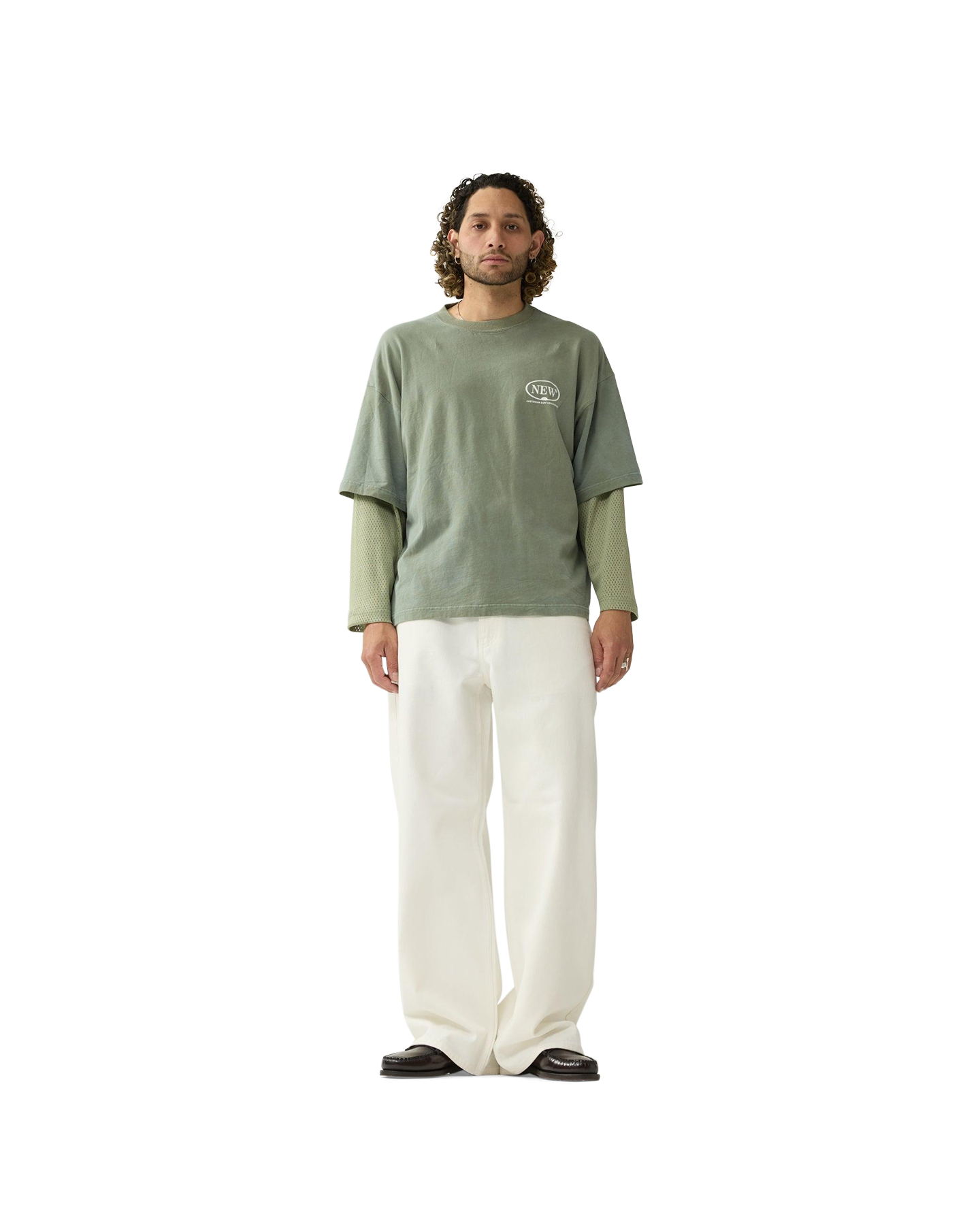 New Amsterdam Surf Association Double Layer Longsleeve GROEN 4