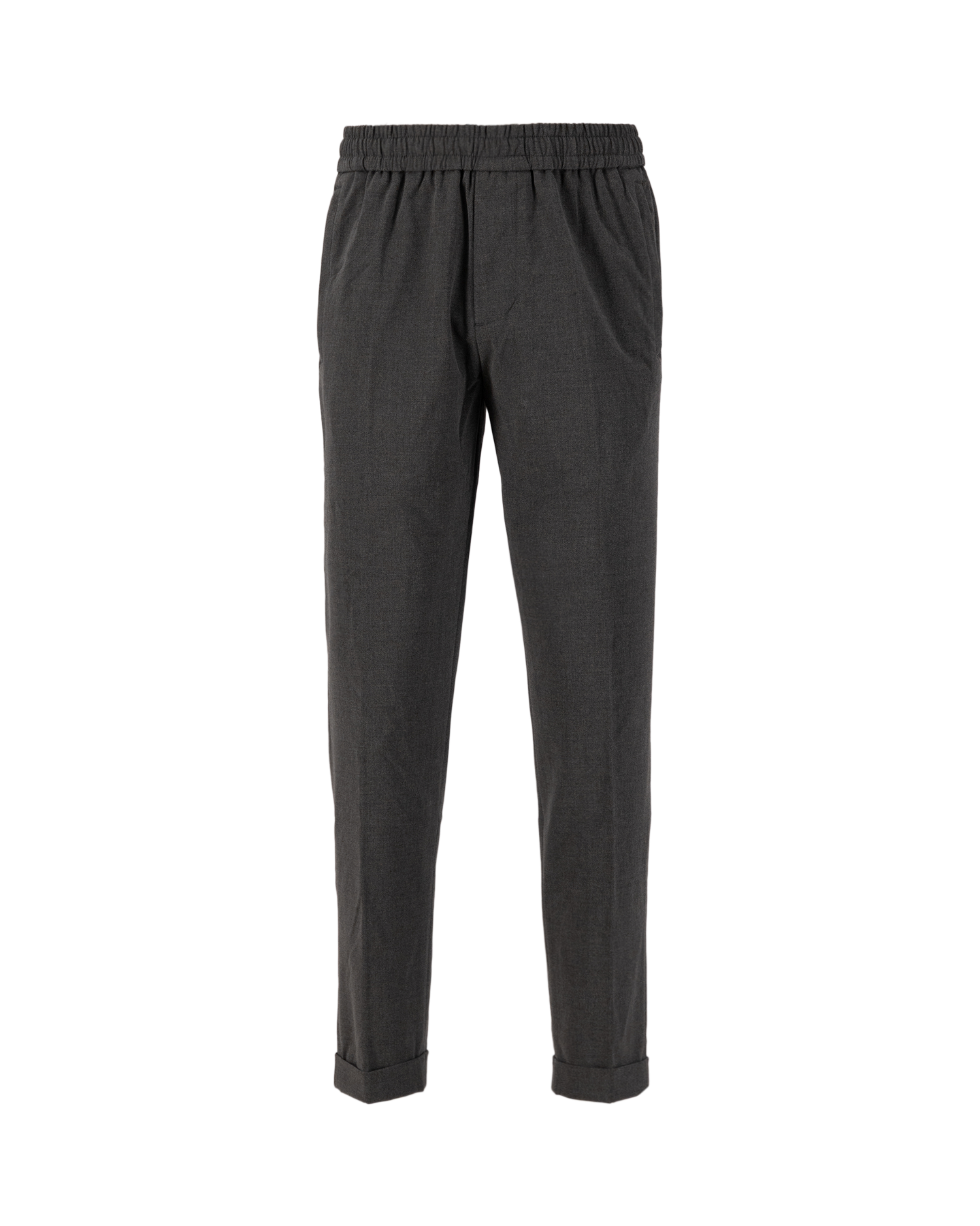 Olaf Hussein Olaf Wooly Slim Elasticated Trousers DONKERGRIJS 1