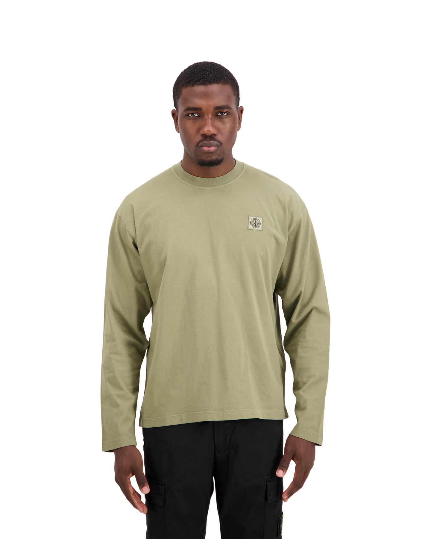 Stone Island 2100007 T Shirt Ls GROEN 4