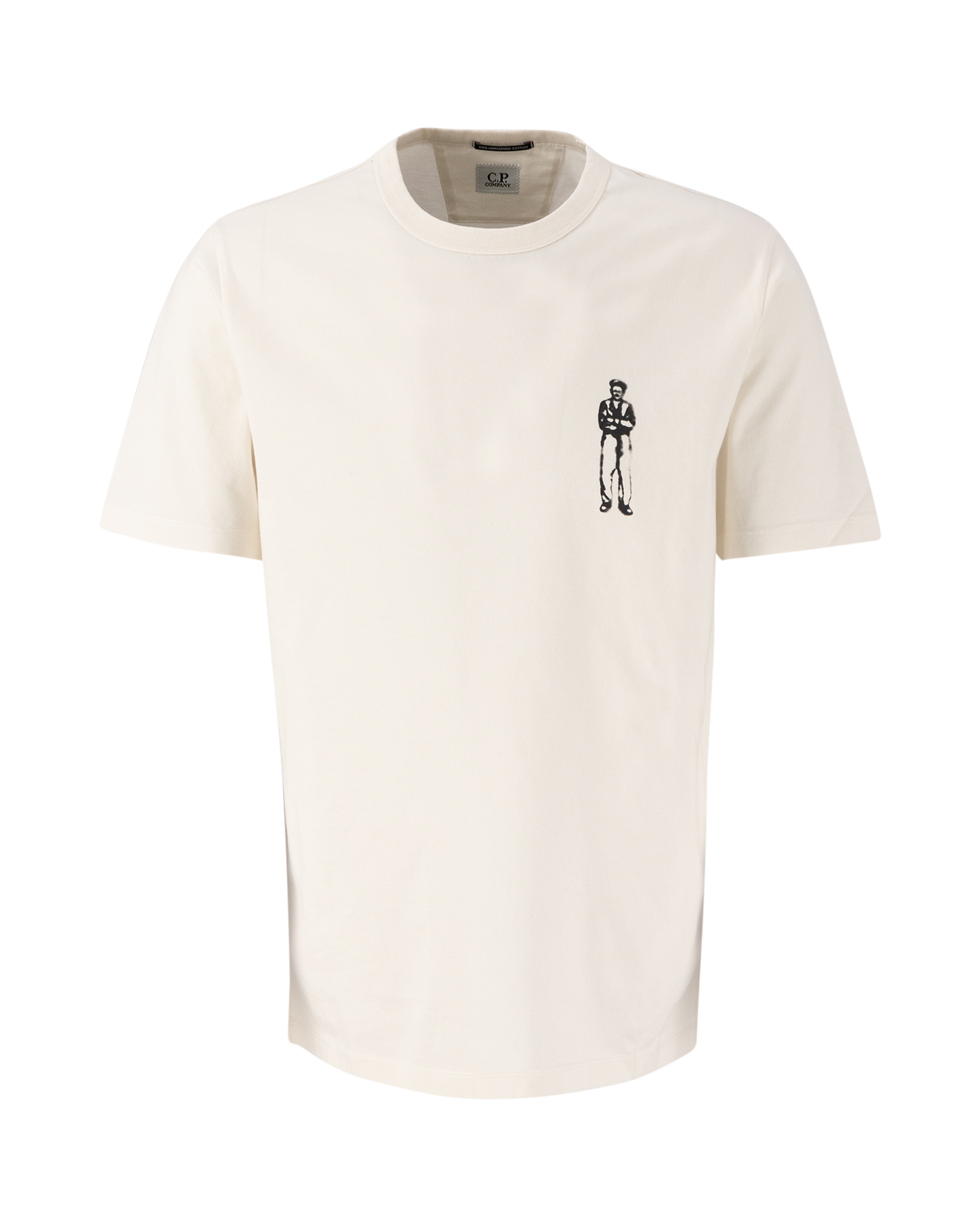 C.P. Company Mercerized Jersey 30/2 Twisted British Sailor T-Shirt CREAM 2