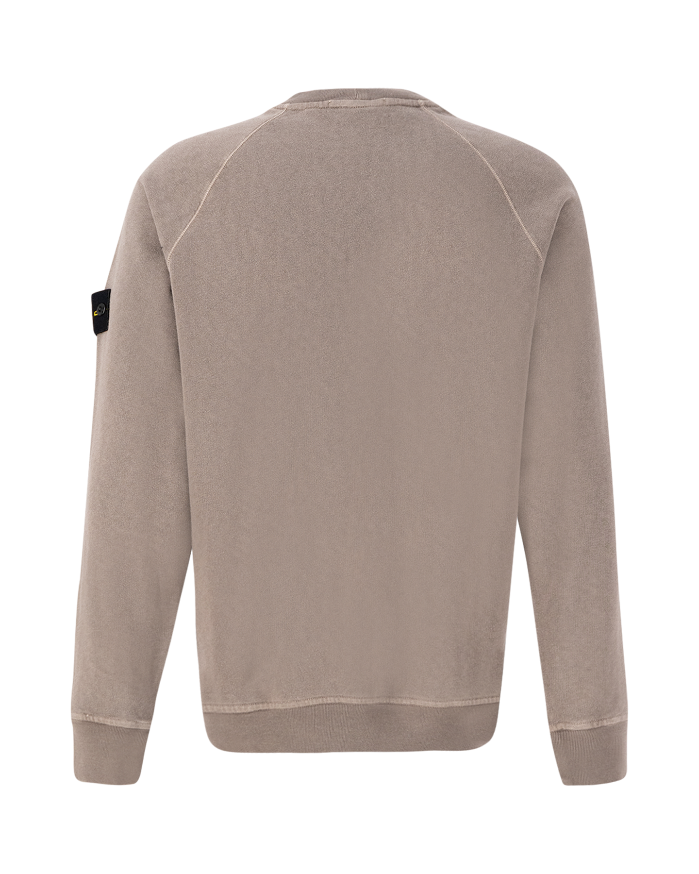 Stone Island 66060 Malfile Fleece Garment Dyed 'Old' Effect Crewneck Sweatshirt GRIJS 2