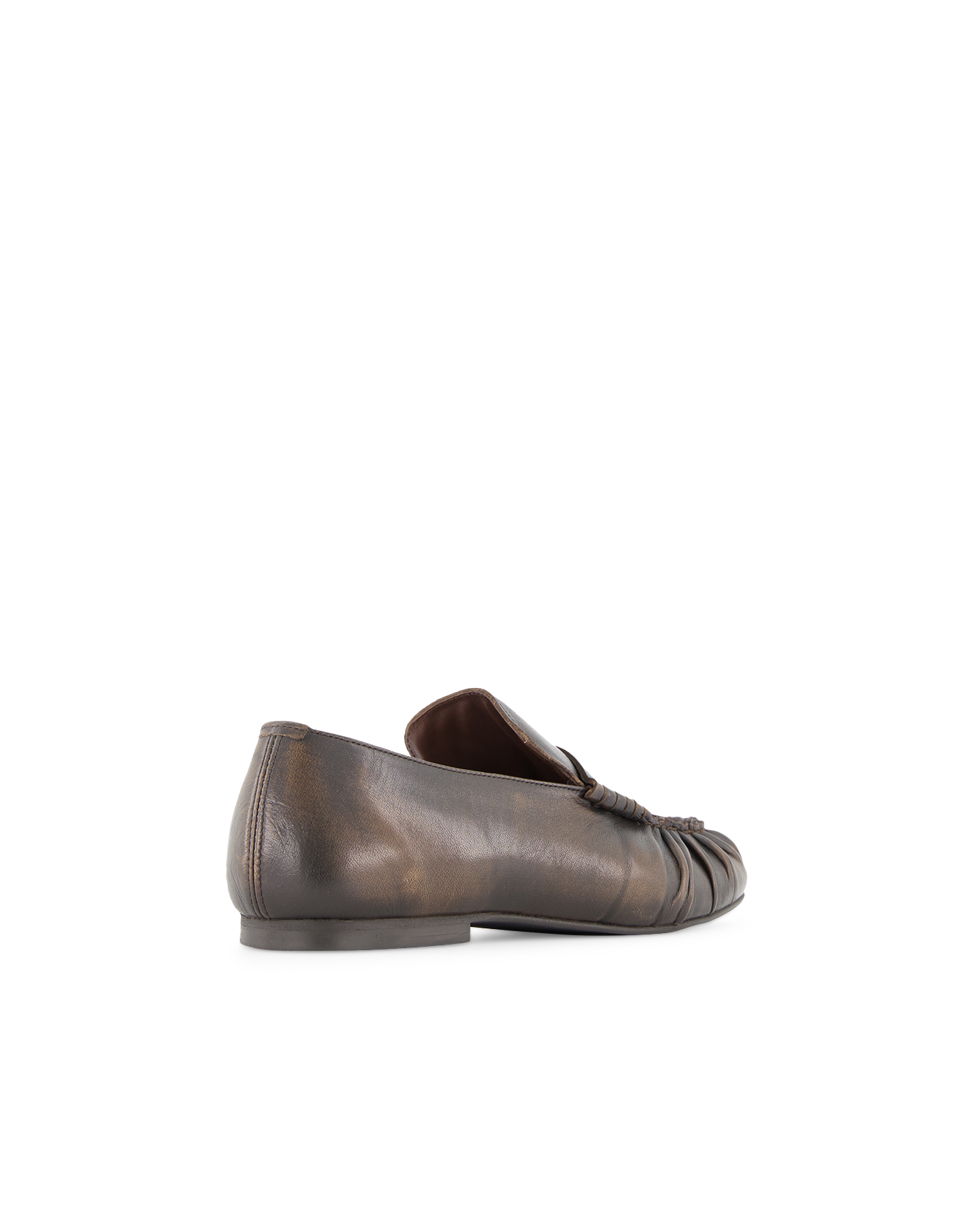 Alohas Aven Vintage Effect Brown Leather Loafers DONKERBRUIN 4