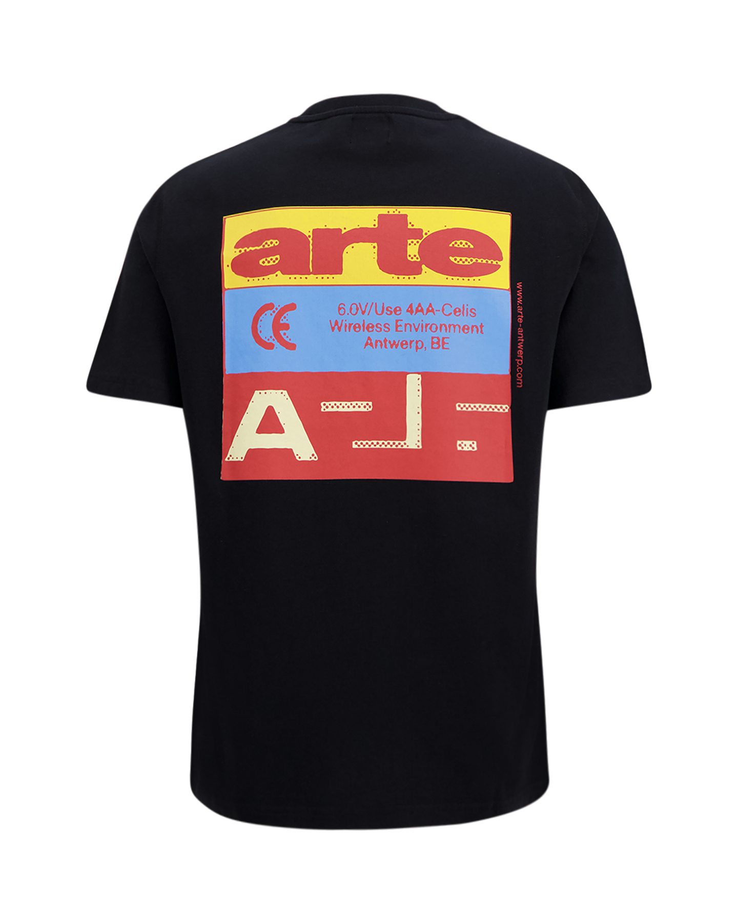 Arte Antwerp Tricolor Serial T-shirt ZWART 1