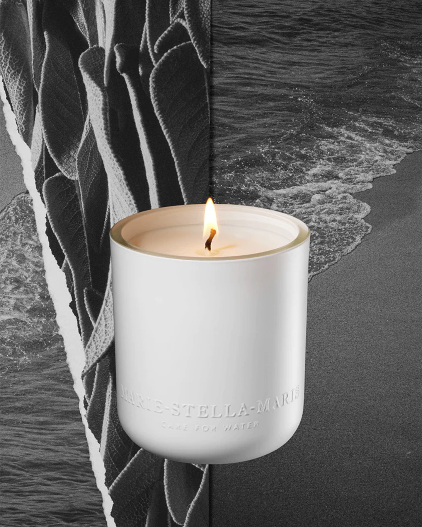 Marie-Stella-Maris Refillable Scented Candle Objets d'Amsterdam WIT 3