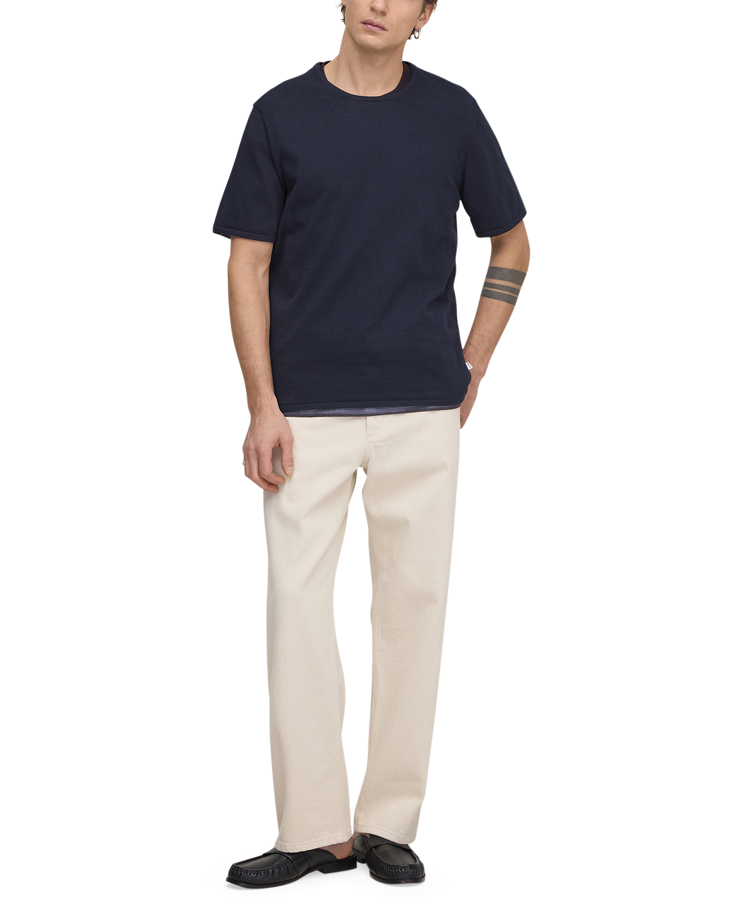 NN.07 Bari Tee 60055 DONKERBLAUW 3