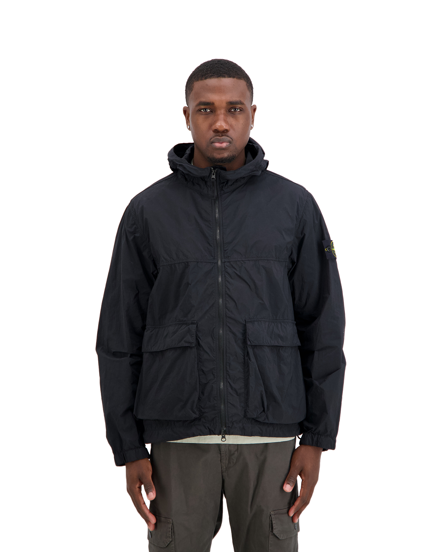 Stone Island S0345 Parka Jas ZWART 4
