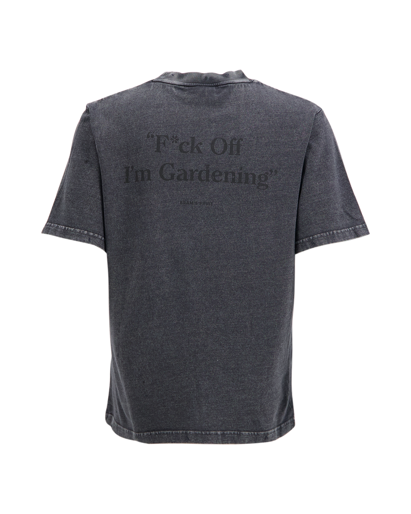 Brams Fruit Distressed F*Ck Off T-Shirt DONKERGROEN 1
