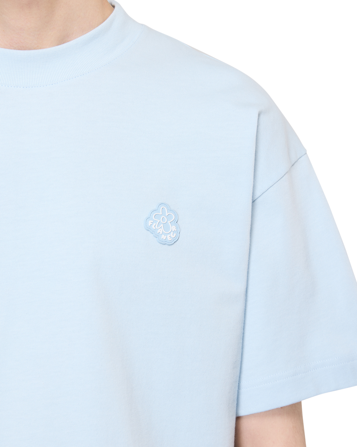 Flaneur Rubber Blossom T-Shirt LICHTBLAUW 4
