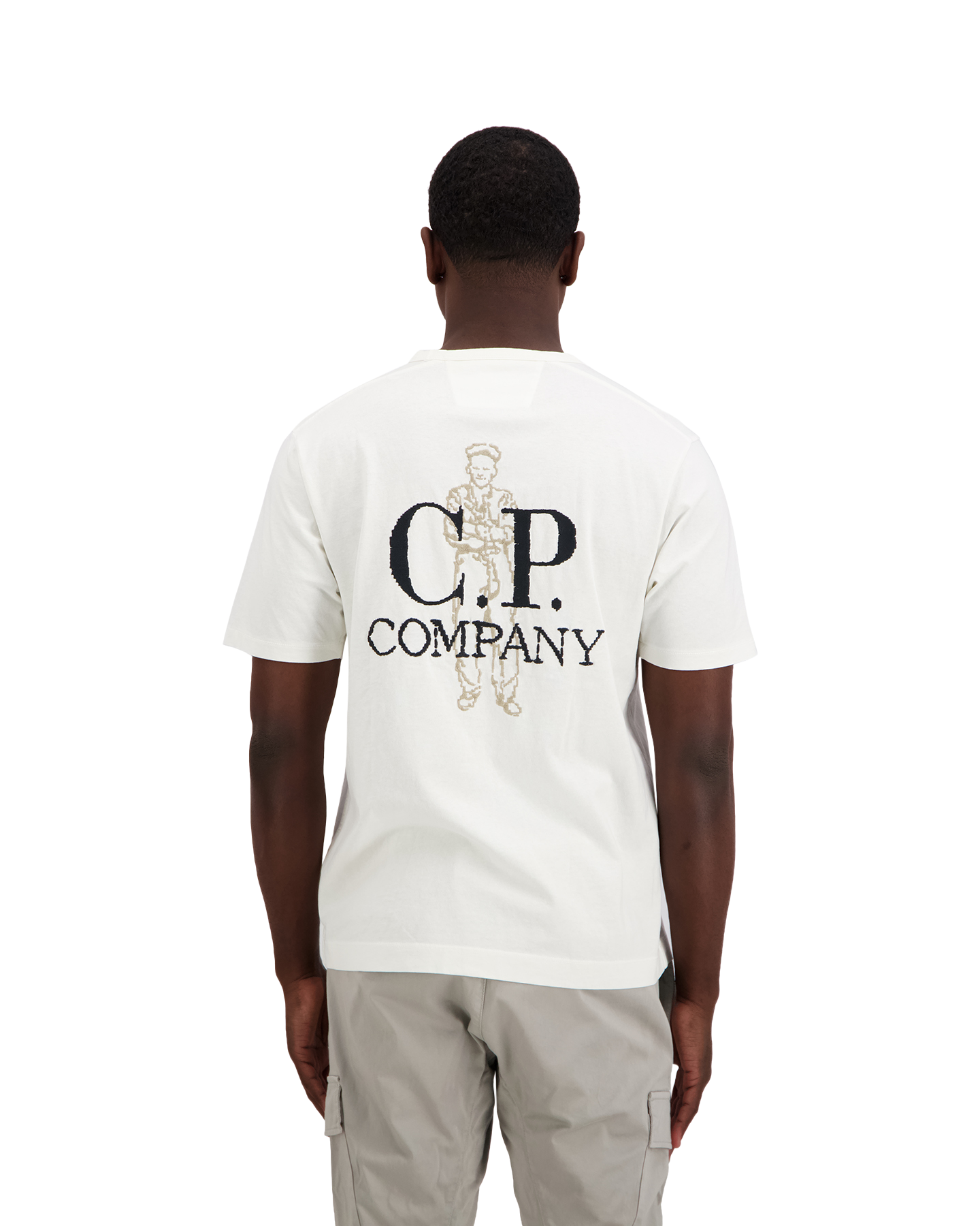 C.P. Company Print T-Shirt CREME 4