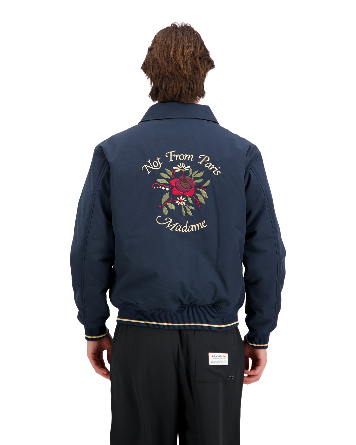 Drole de Monsieur Bomber Slogan Rose DONKERBLAUW 5