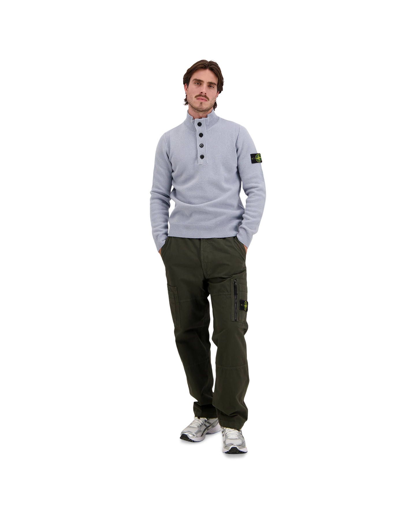 Stone Island 5100040 Polo Knit GRIJS 3
