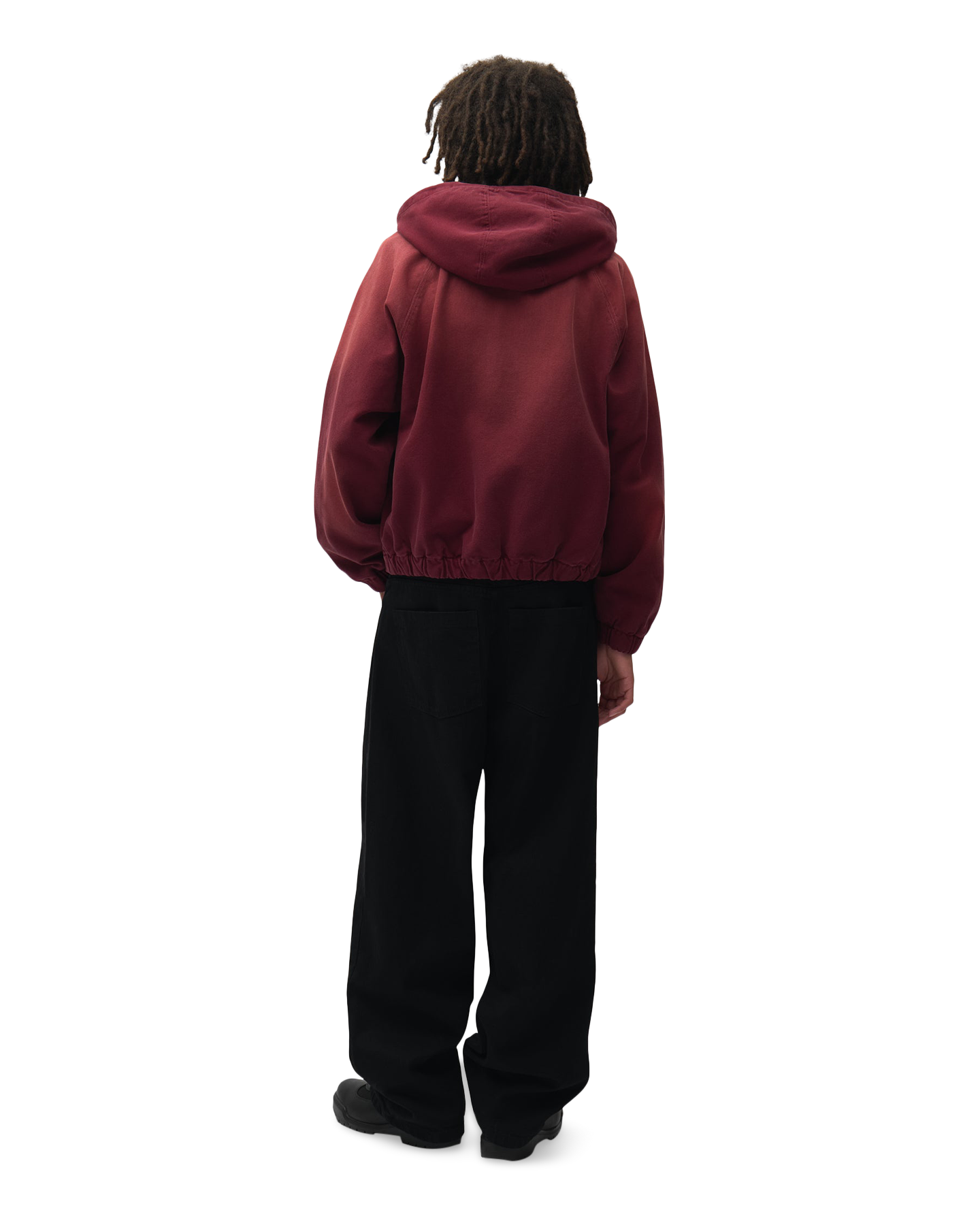 Arte Antwerp Sunfade Canvas Hooded Jacket ROOD 4