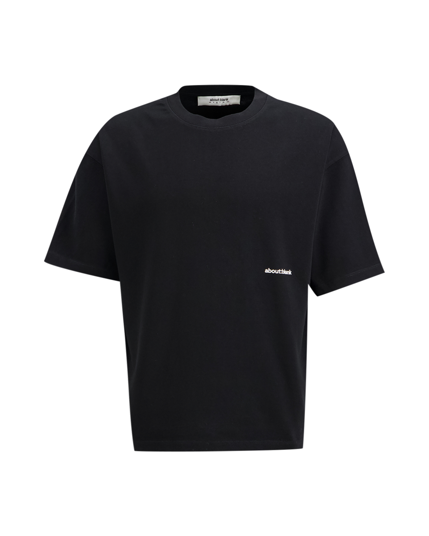 about:blank Box T Shirt ZWART 2