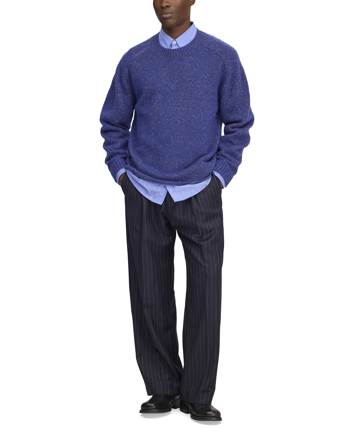 NN.07 Jim Crew Neck 60074 BLAUW 3