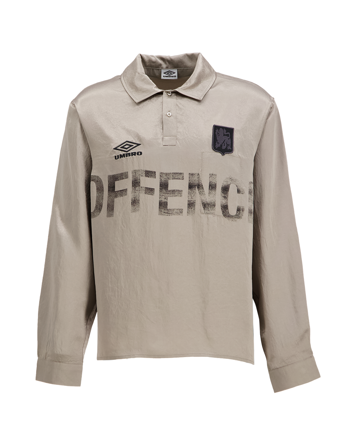 Umbro by Slam Jam Satin Enfield Shirt Zilver | Coef