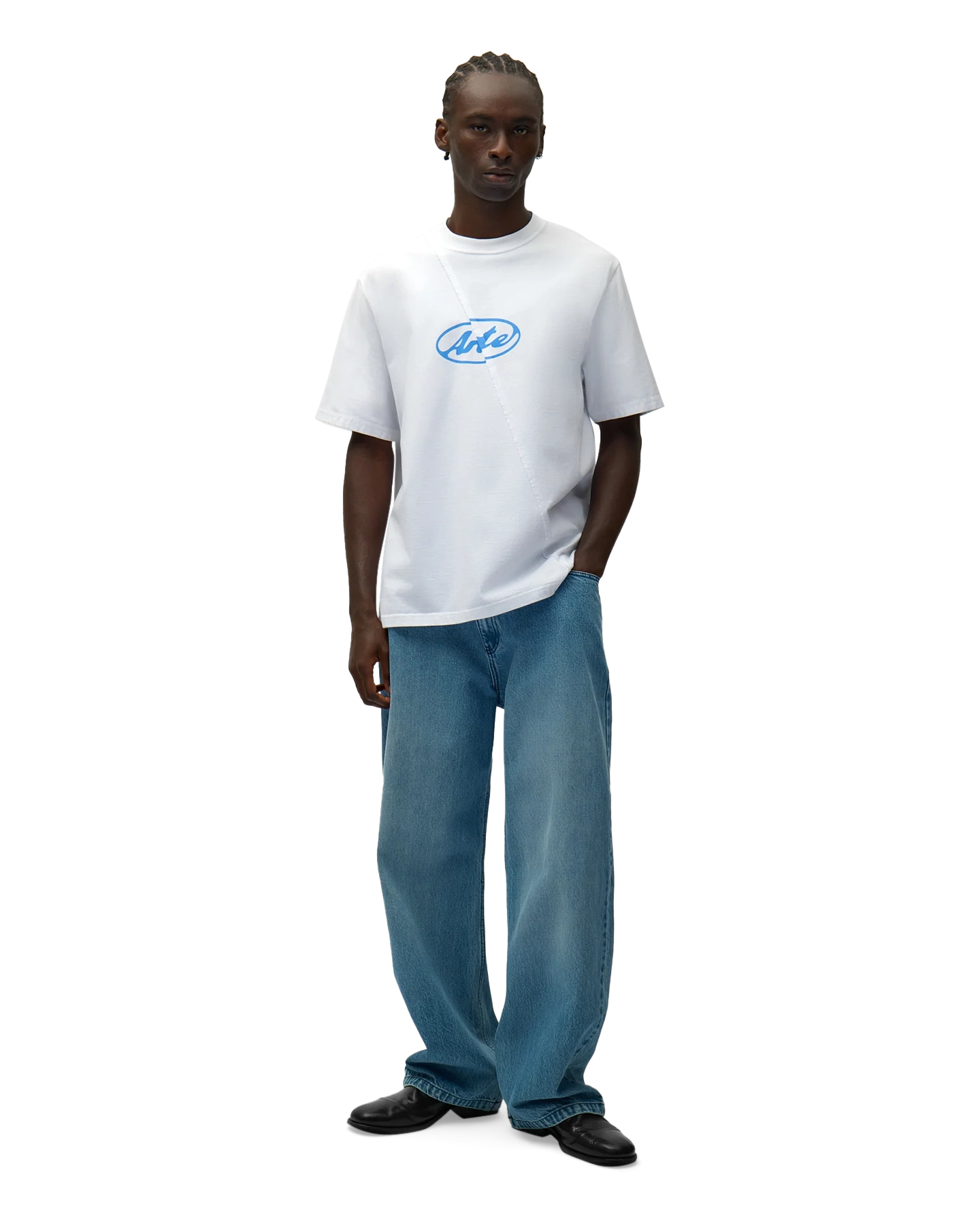 Arte Antwerp Circle Logo Pocket Pants BLAUW 5