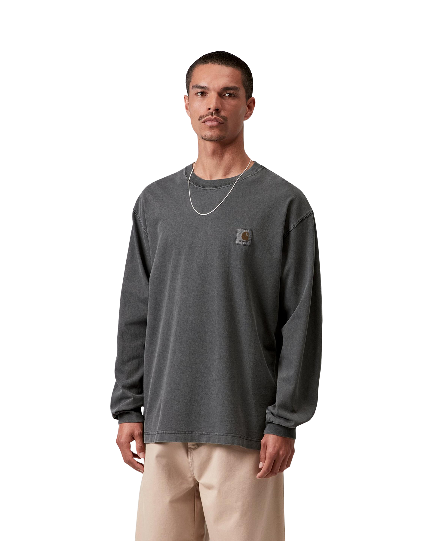 Carhartt L/S Nelson T Shirt ZWART 3