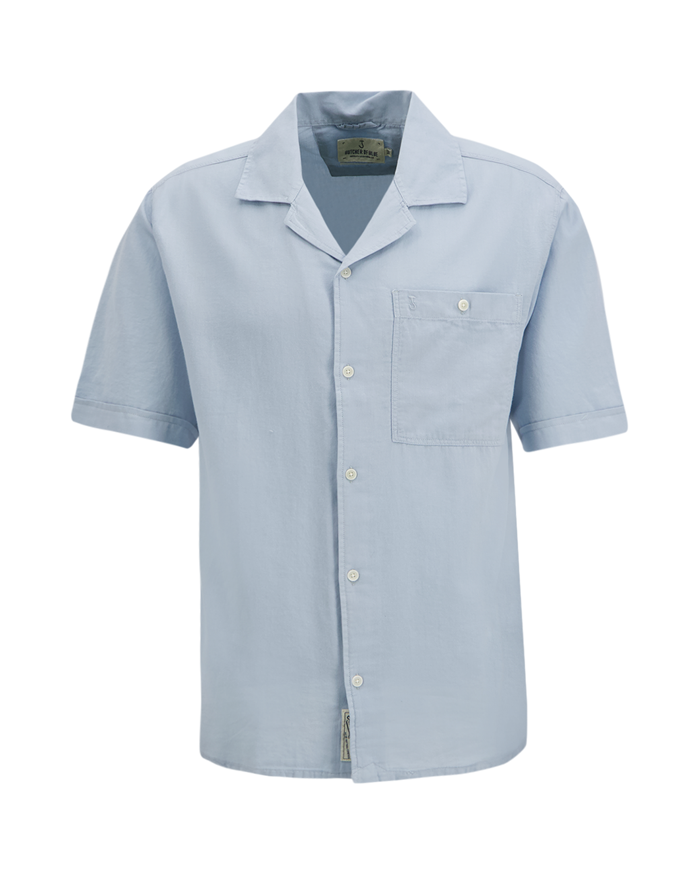 Butcher of Blue Anthony Lt Resort Shirt Ss BLAUW 1
