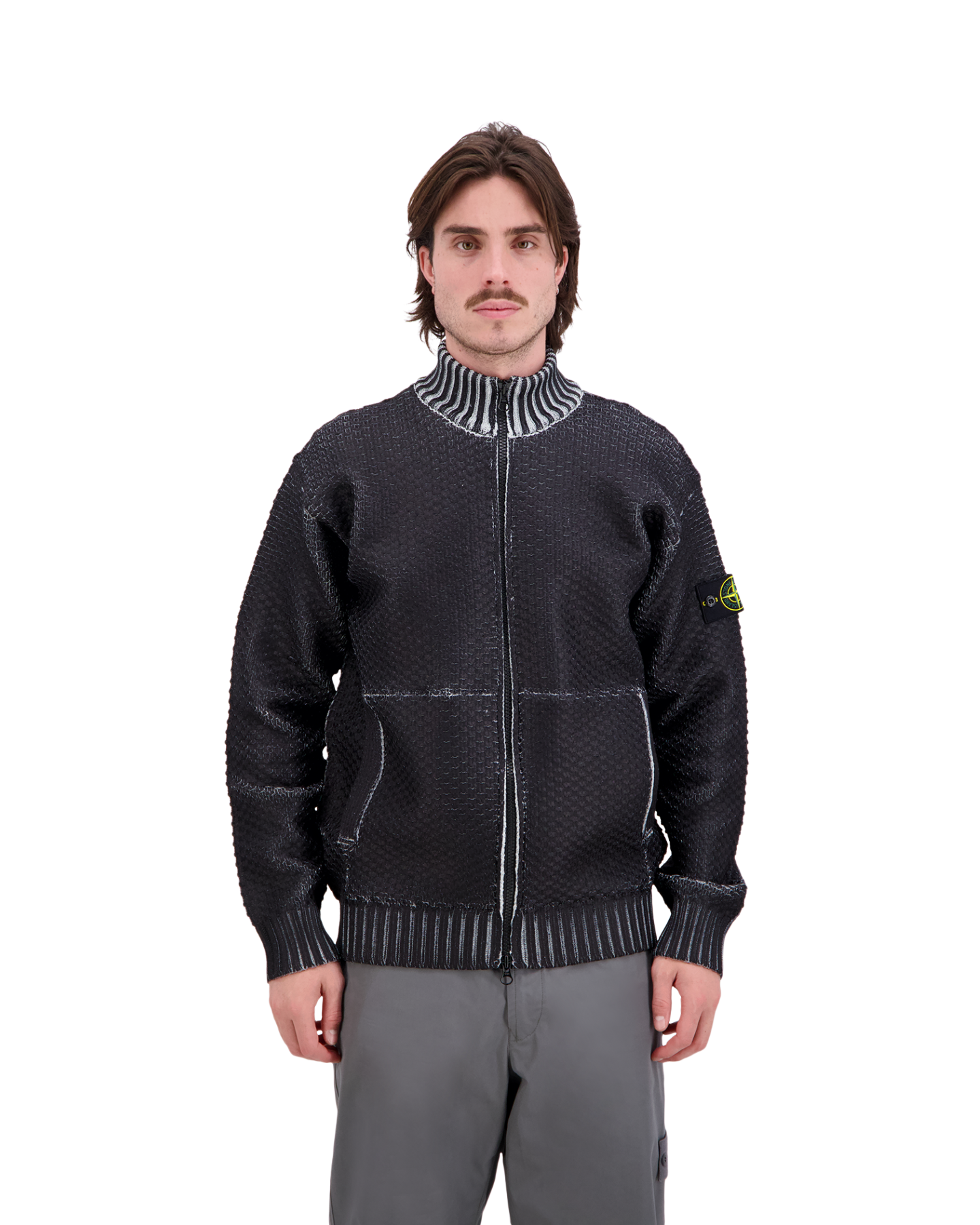 Stone Island S00Z5 Knitwear Vest GRIJS 4