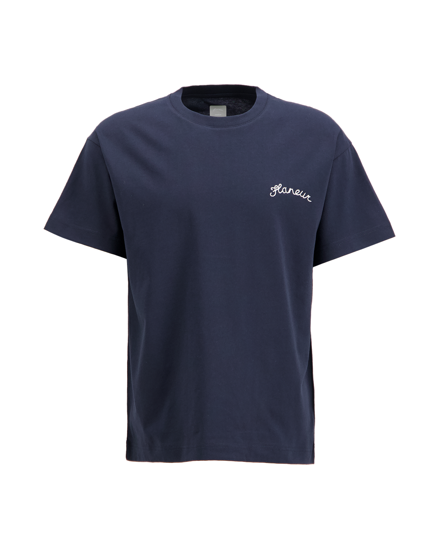 Flaneur Signature T-Shirt DONKERBLAUW 1