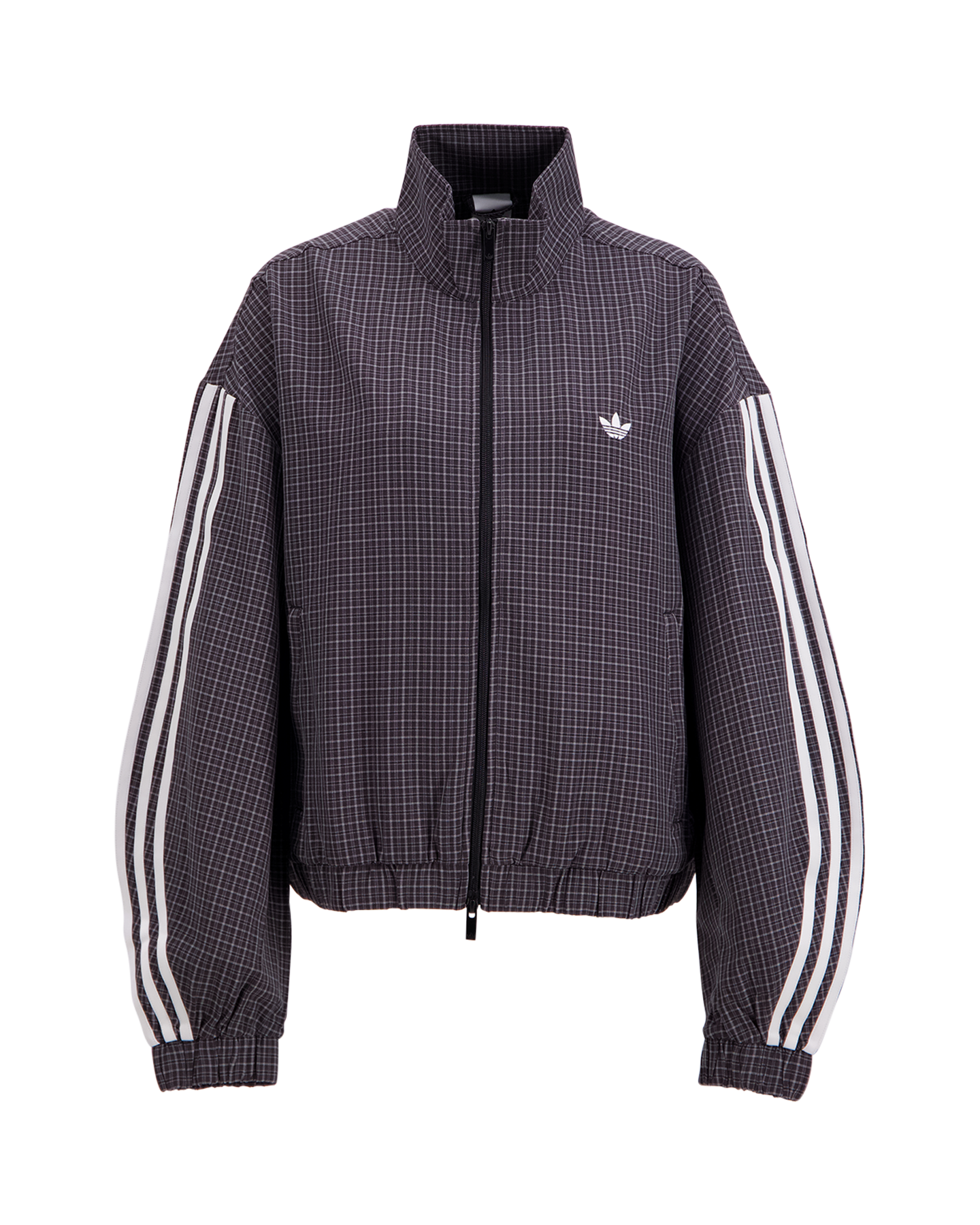 adidas Badigirl Checks Track Top ZWART 1