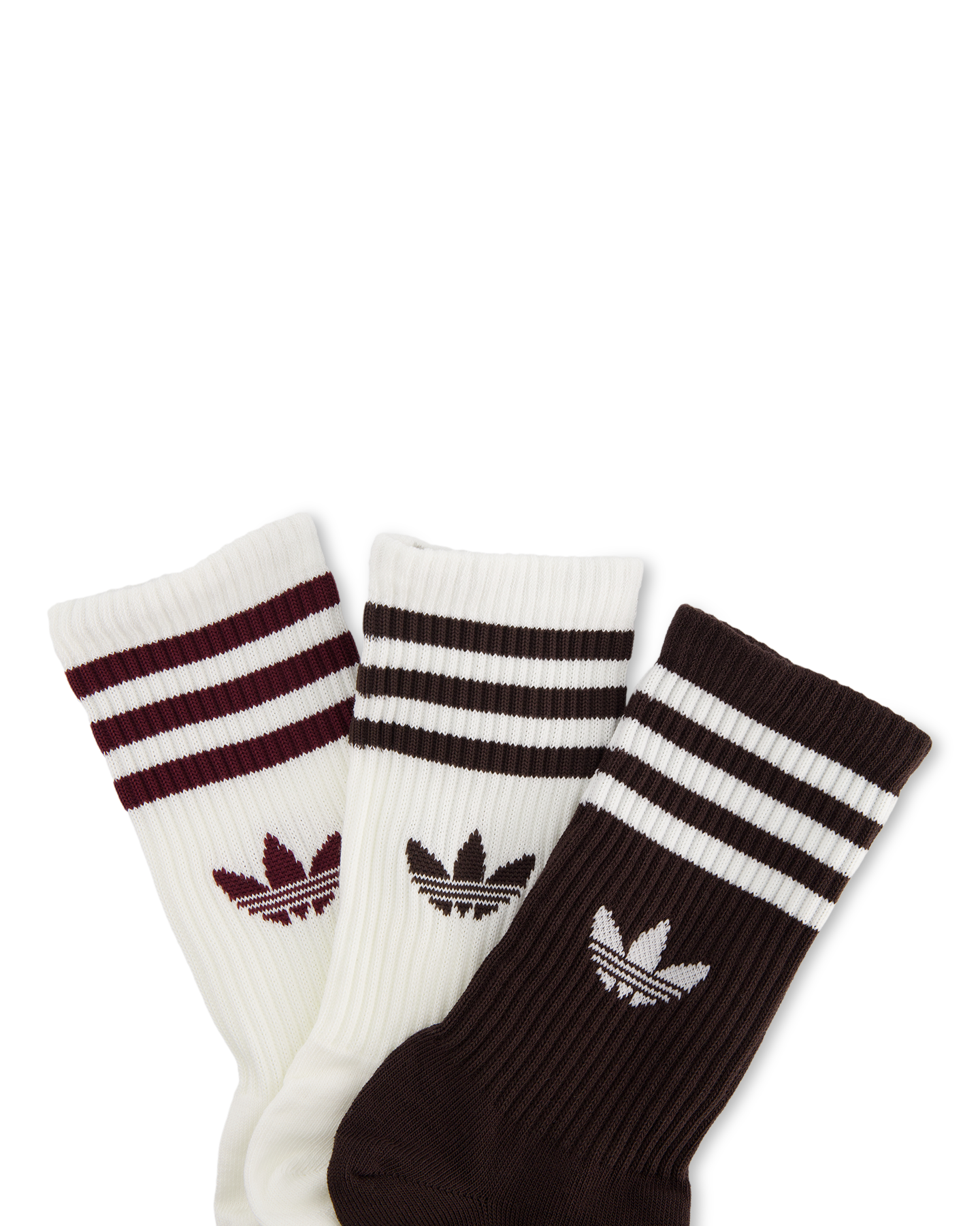 adidas 3 Stripes Crew Socks 3 Pair CREME 3