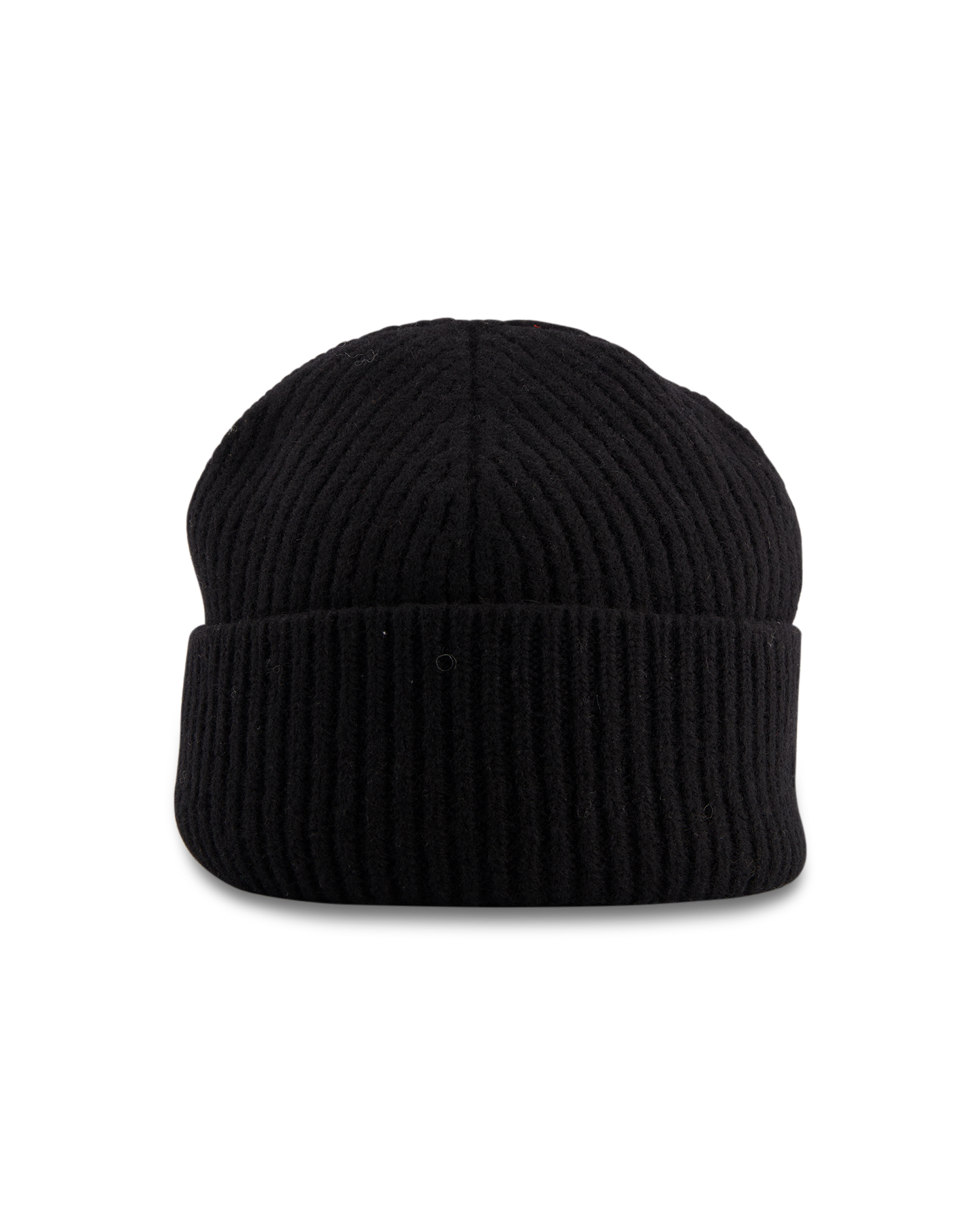 AMI Paris Beanie With Red Ami De Coeur ZWART 4