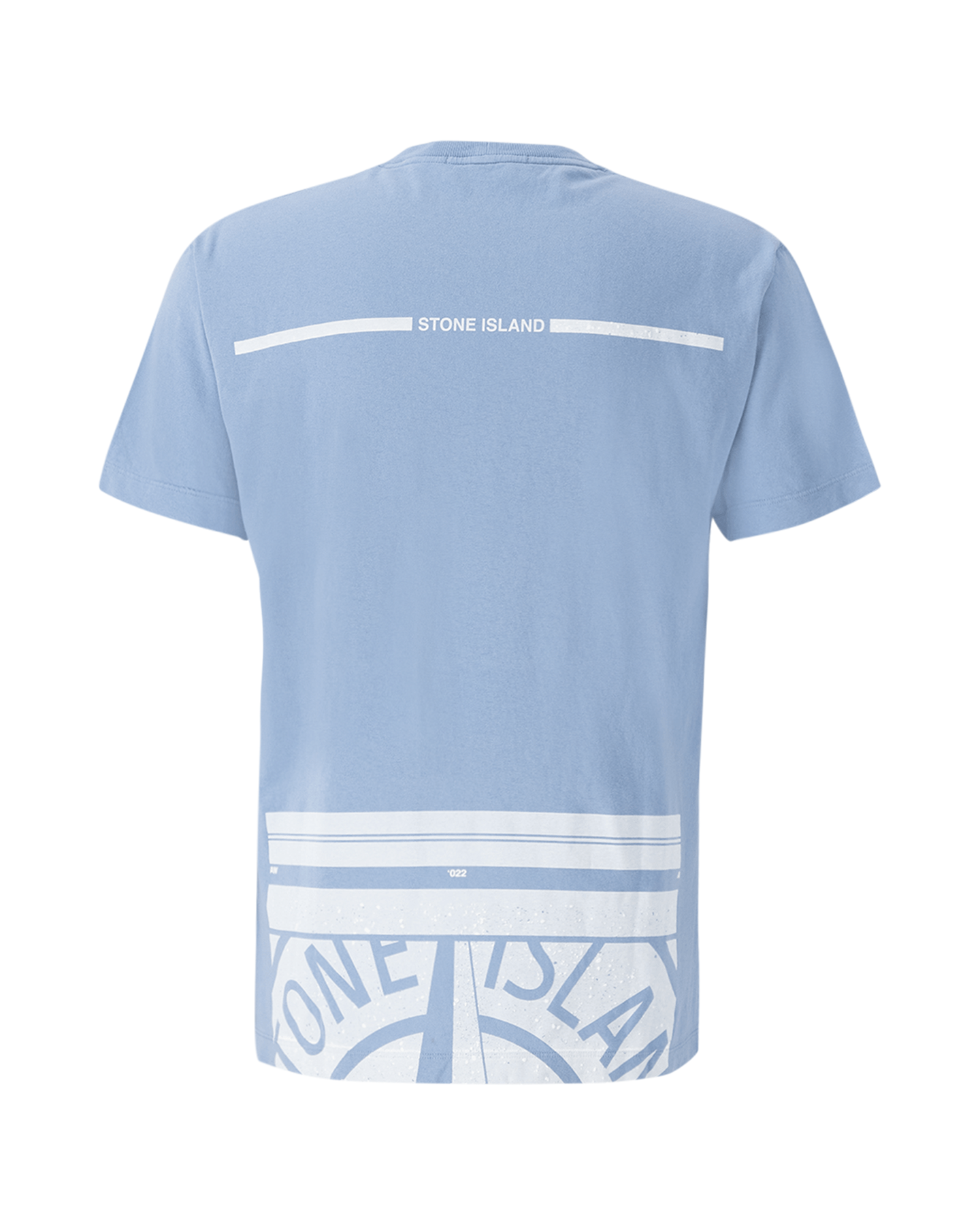 Stone Island Cotton Backprint T-Shirt BLAUW 2