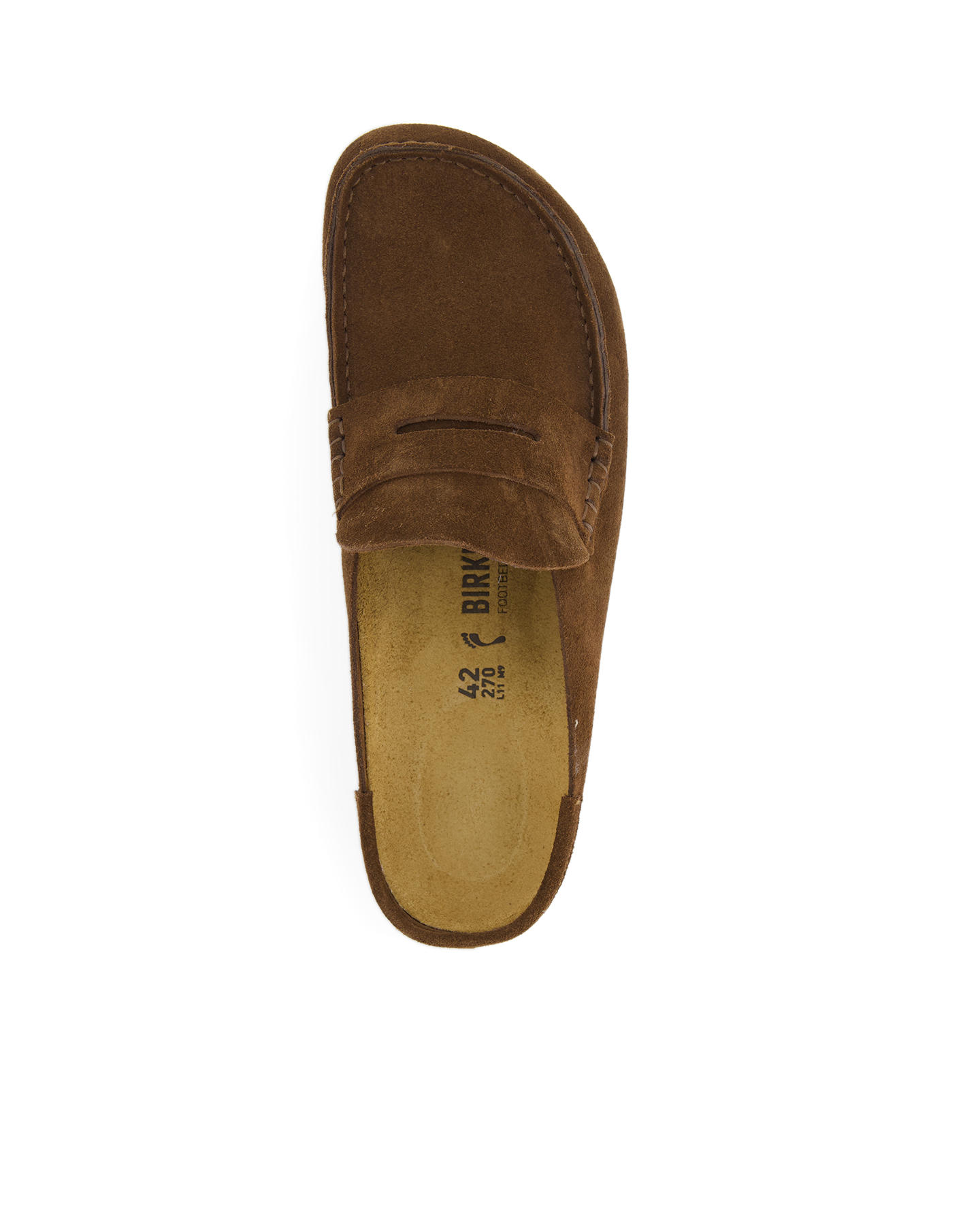 Birkenstock Naples Wrapped Suede Leather Narrow DONKERBRUIN 5